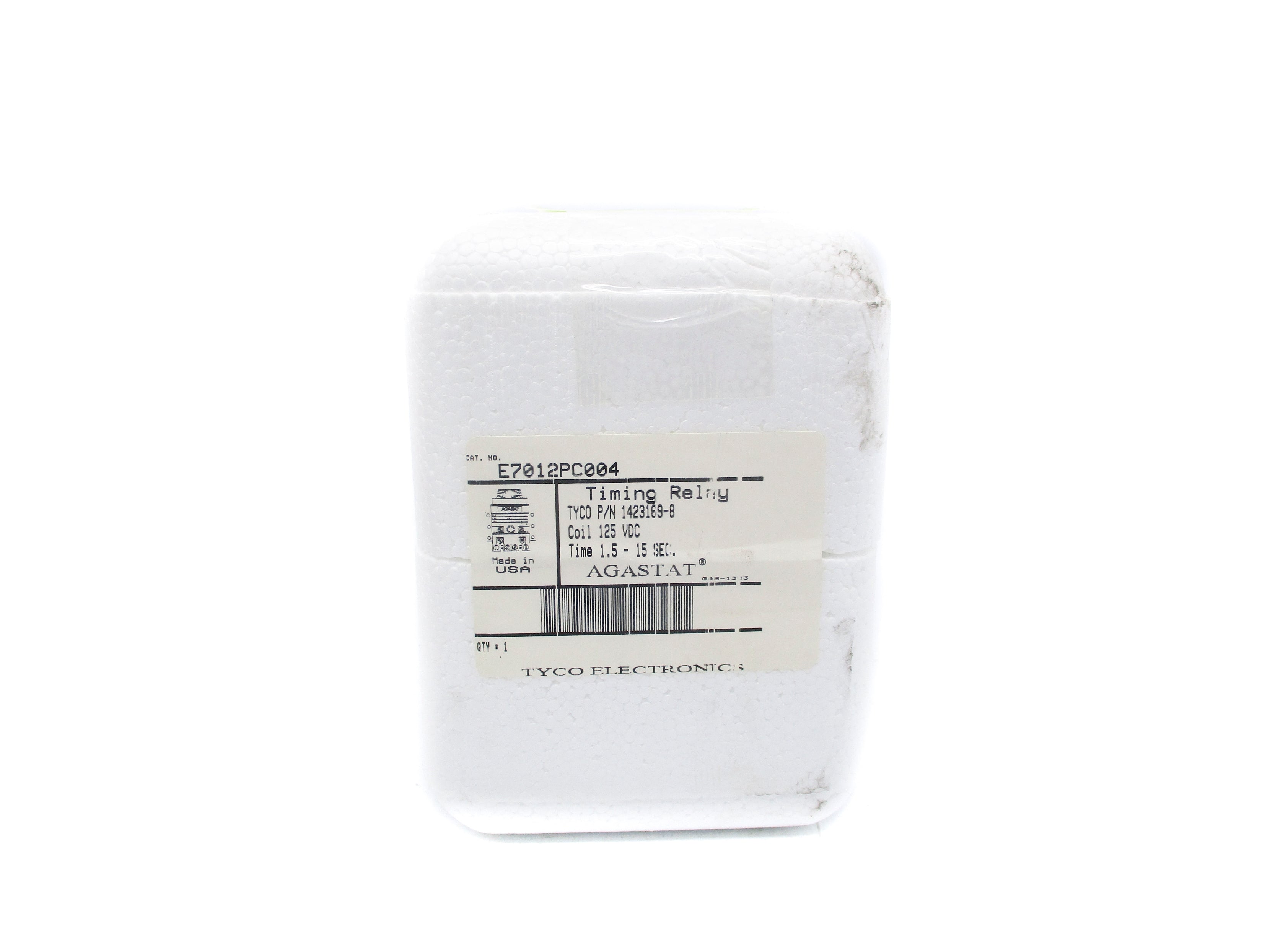 AGASTAT E7012PC004 1.5-15SEC 125VDC NSMP