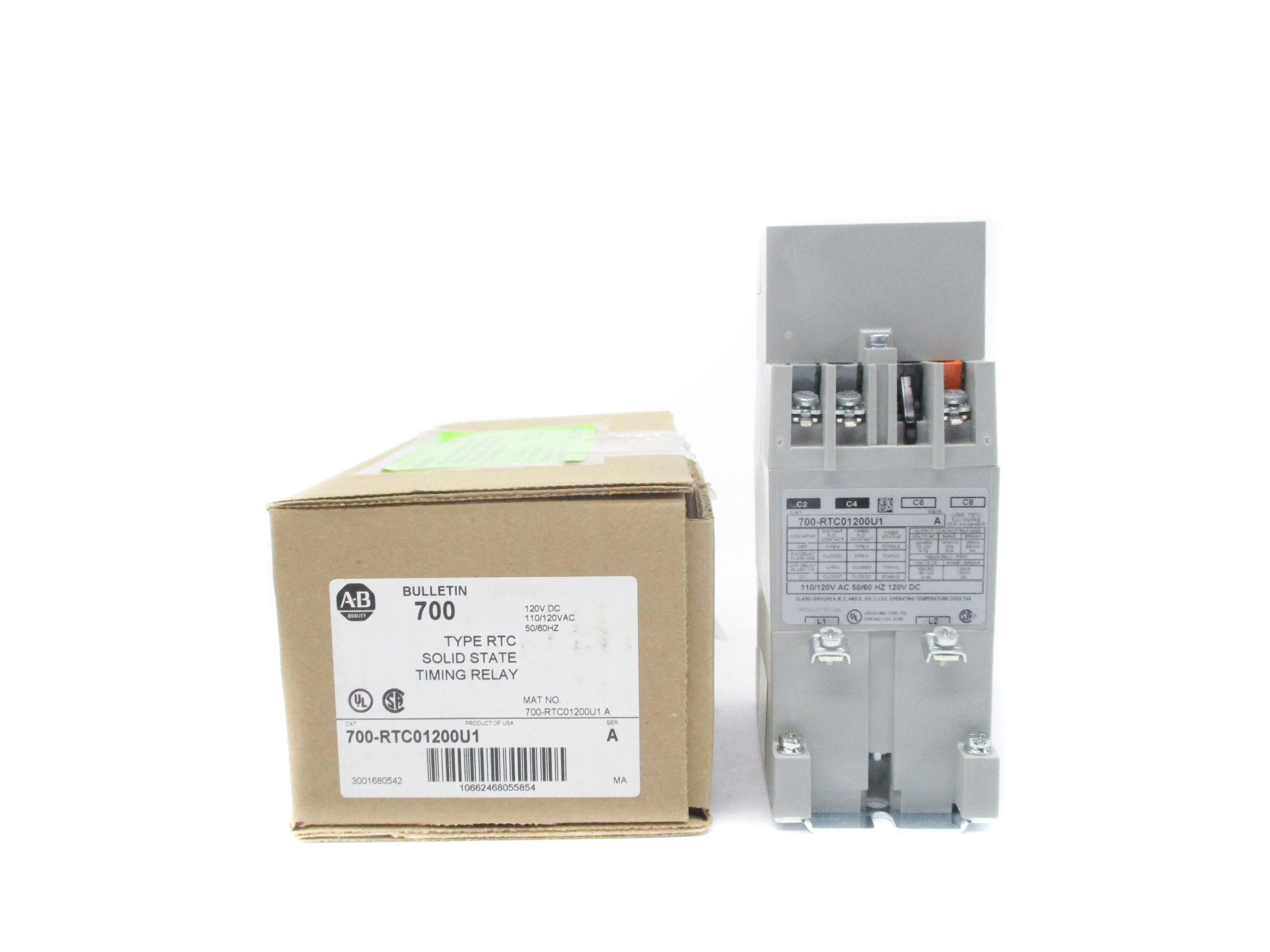 INDUSTRIAL SPARE PART 700-RTC01200U1 SER. A 120V (BR/WH) NSMP
