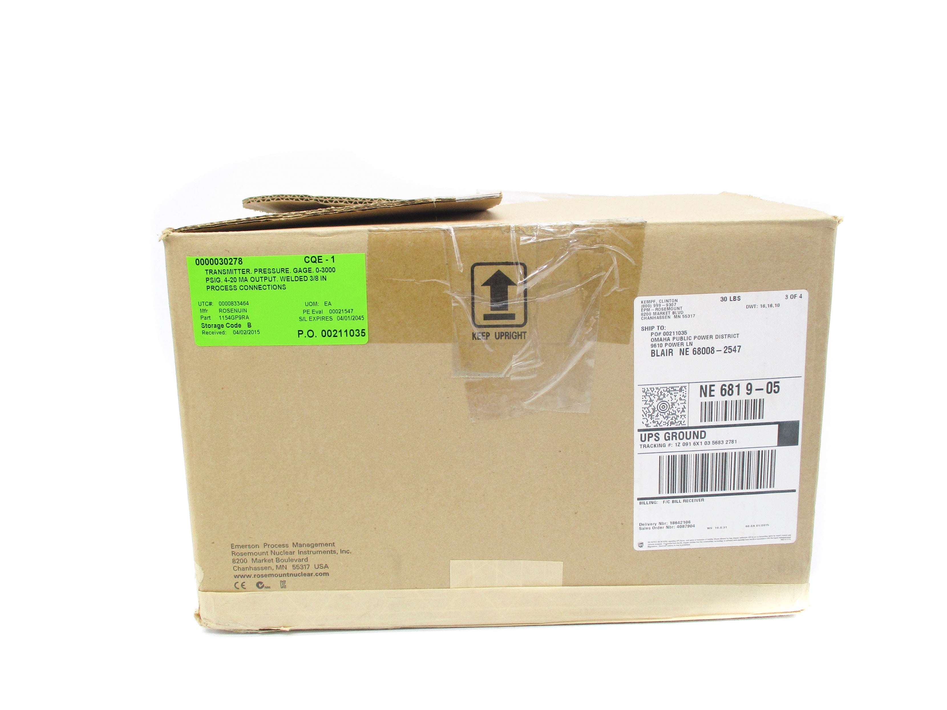 ROSEMOUNT 1154GP9RA NSMP