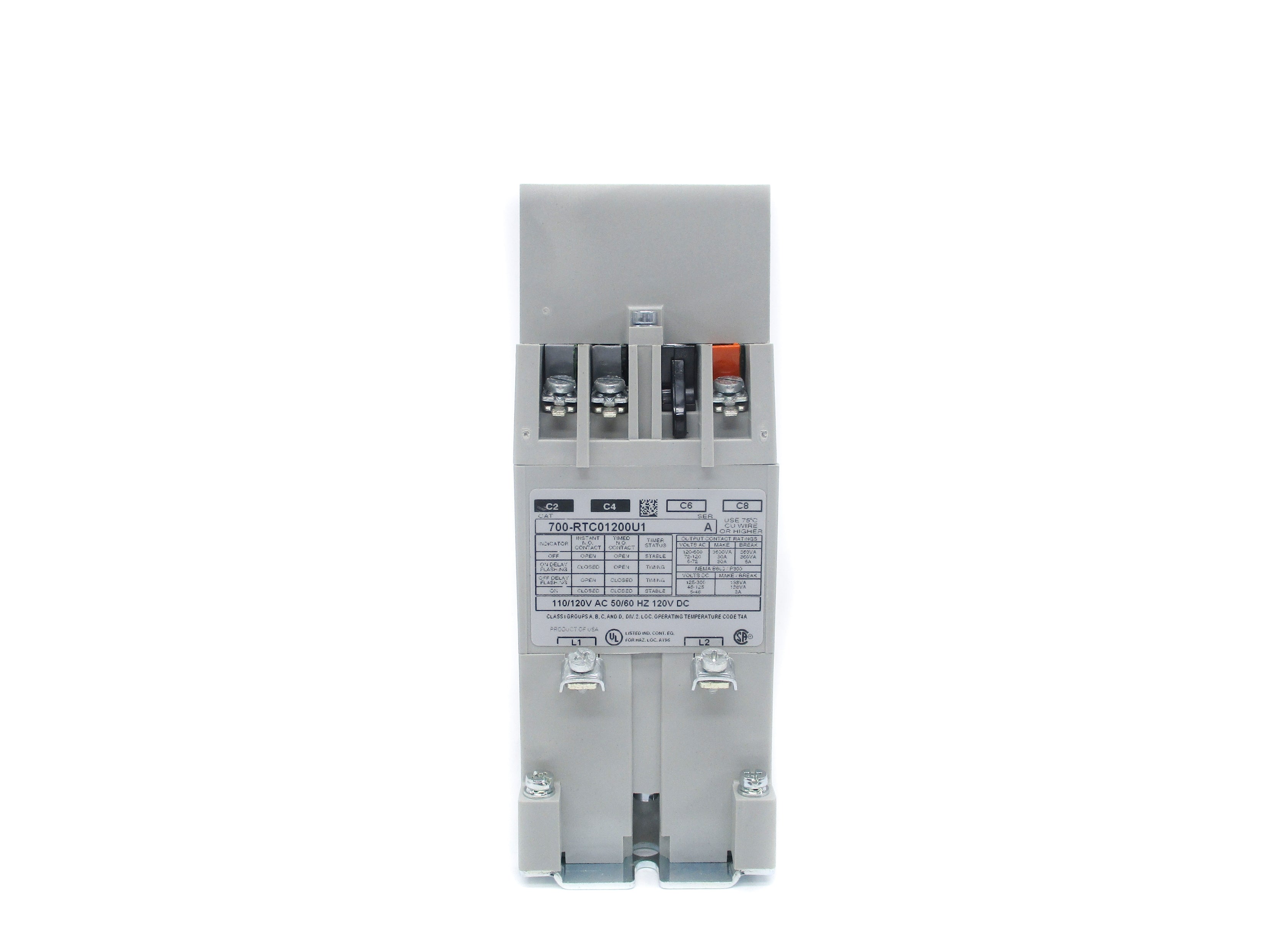 INDUSTRIAL SPARE PART 700-RTC01200U1 SER. A 120V UNMP