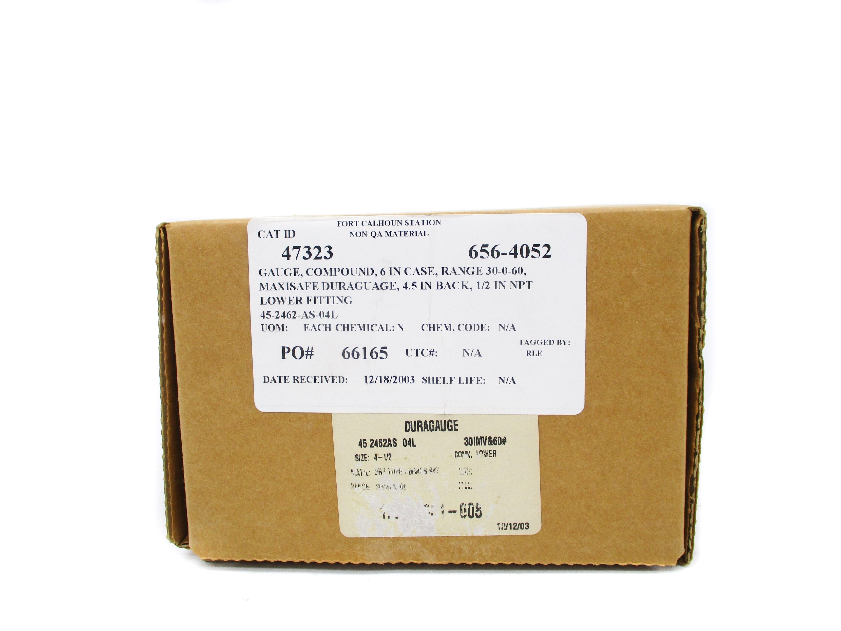 ASHCROFT 452462AS04L30IMV&60# 0-60PSI NSMP