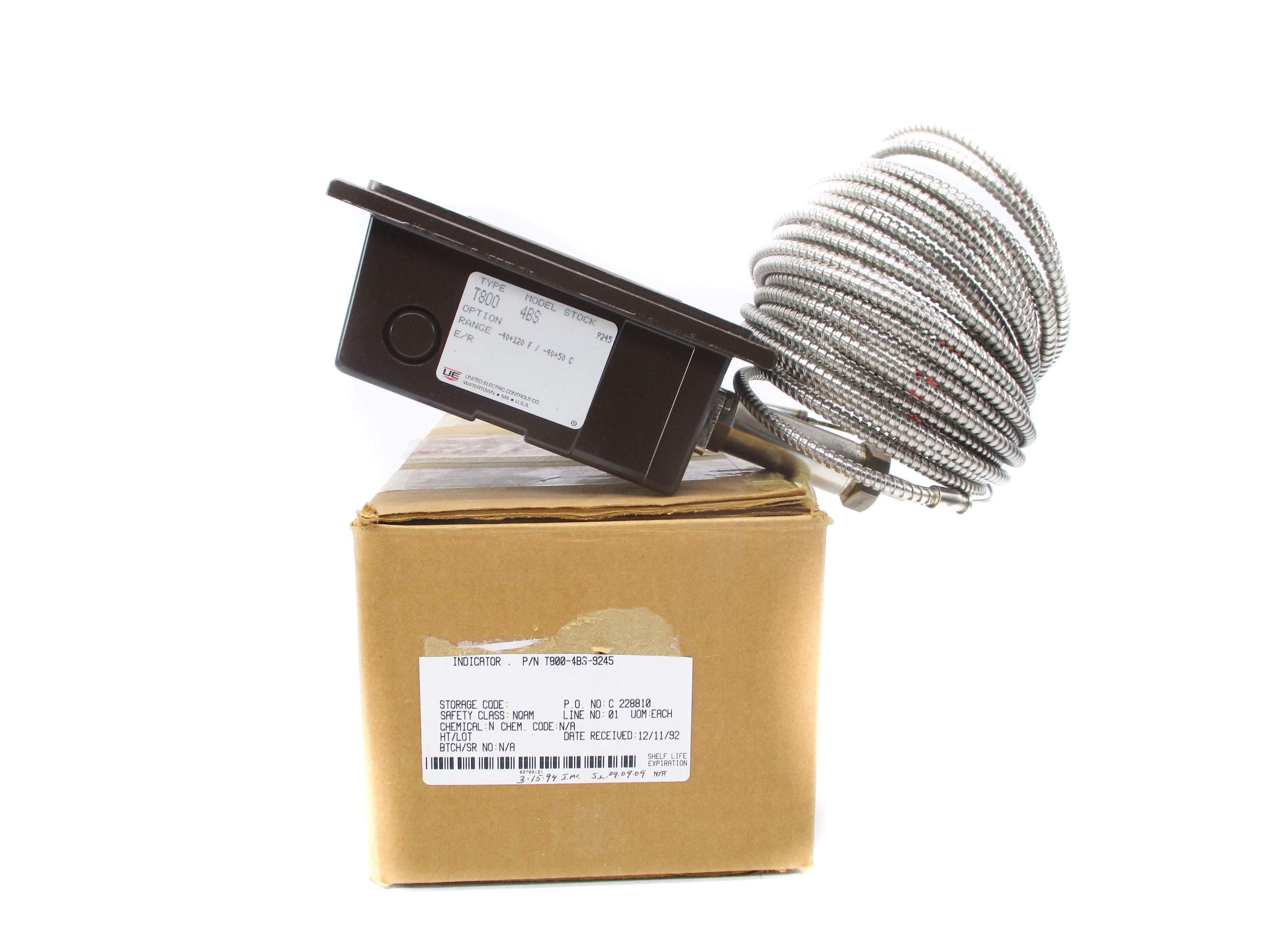 UNITED ELECTRIC T800-4BS .40-100F NSMP