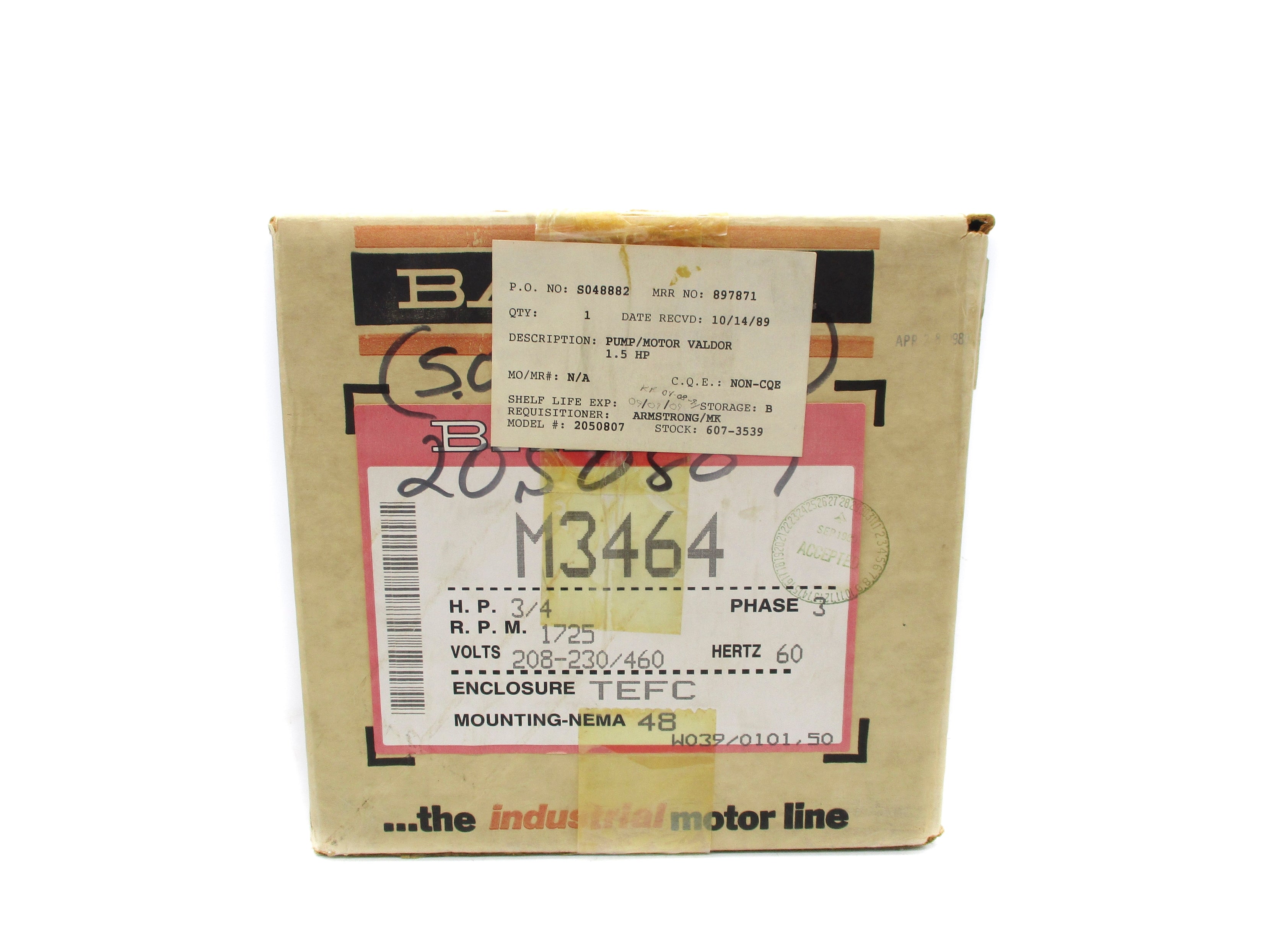 BALDOR M3464 NSMP
