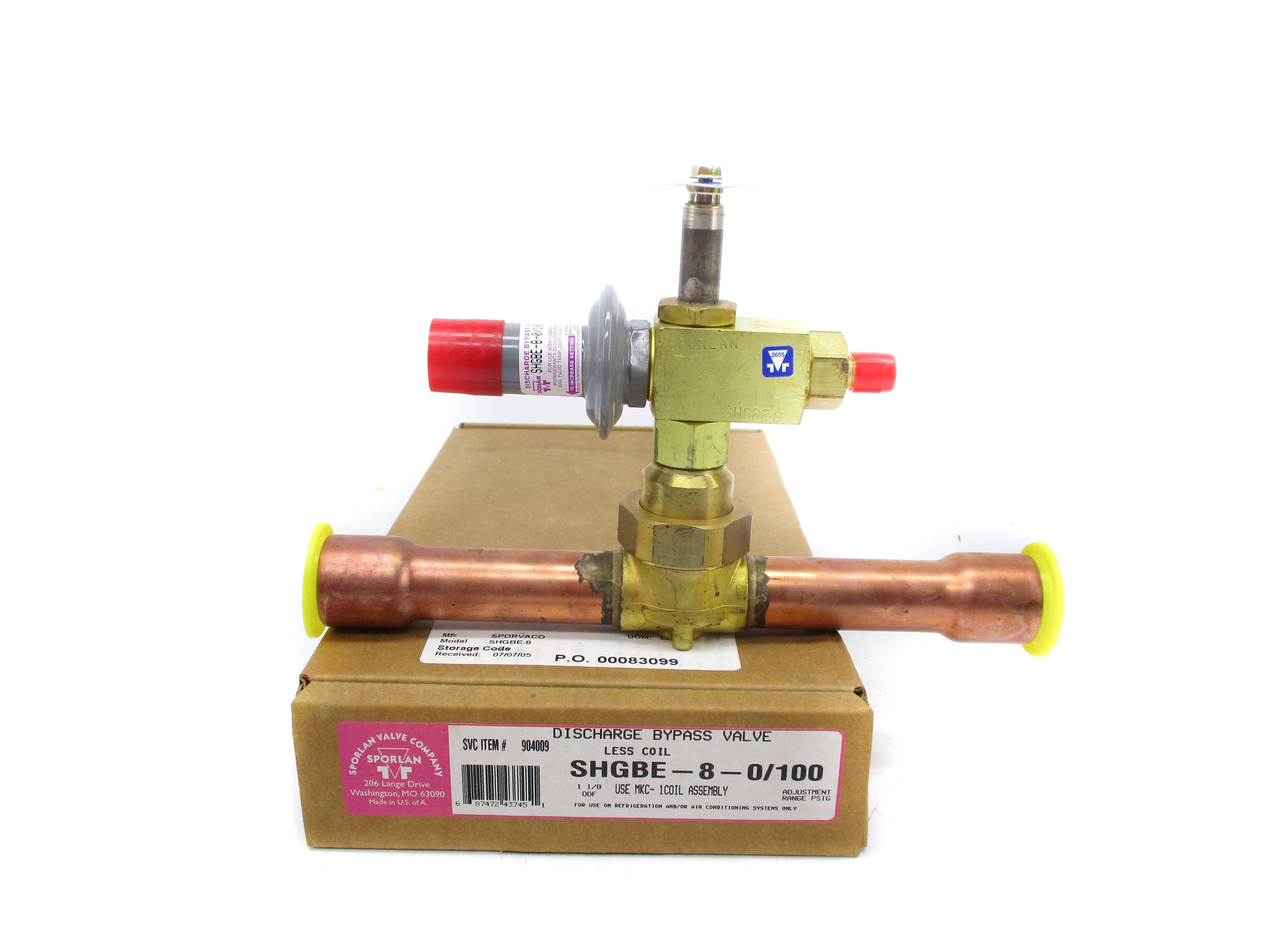 SPORLAN SHGBE-8-0/100 NSMP