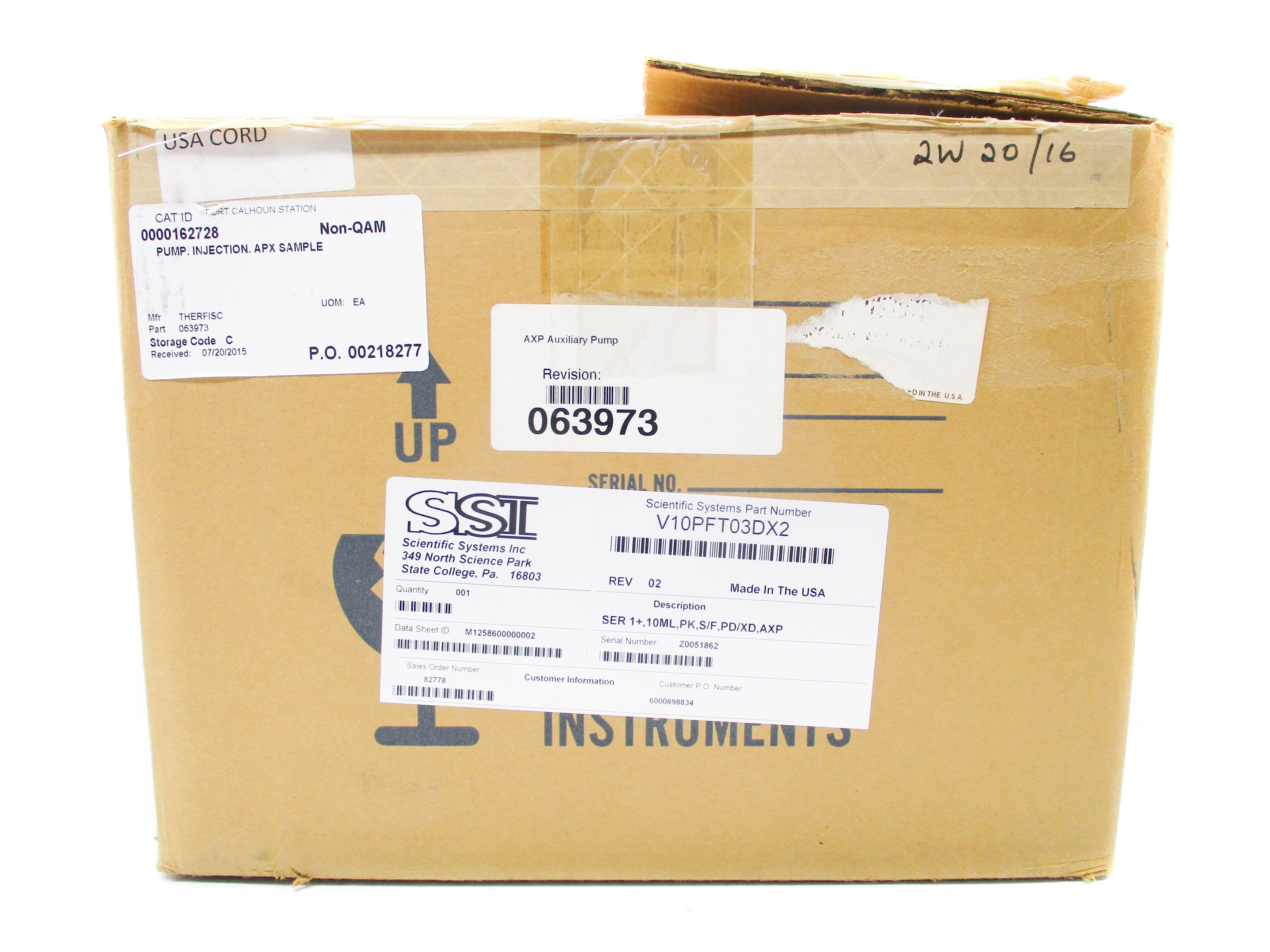 SCIENTIFIC SYSTEMS V10PFT03DX2 NSMP