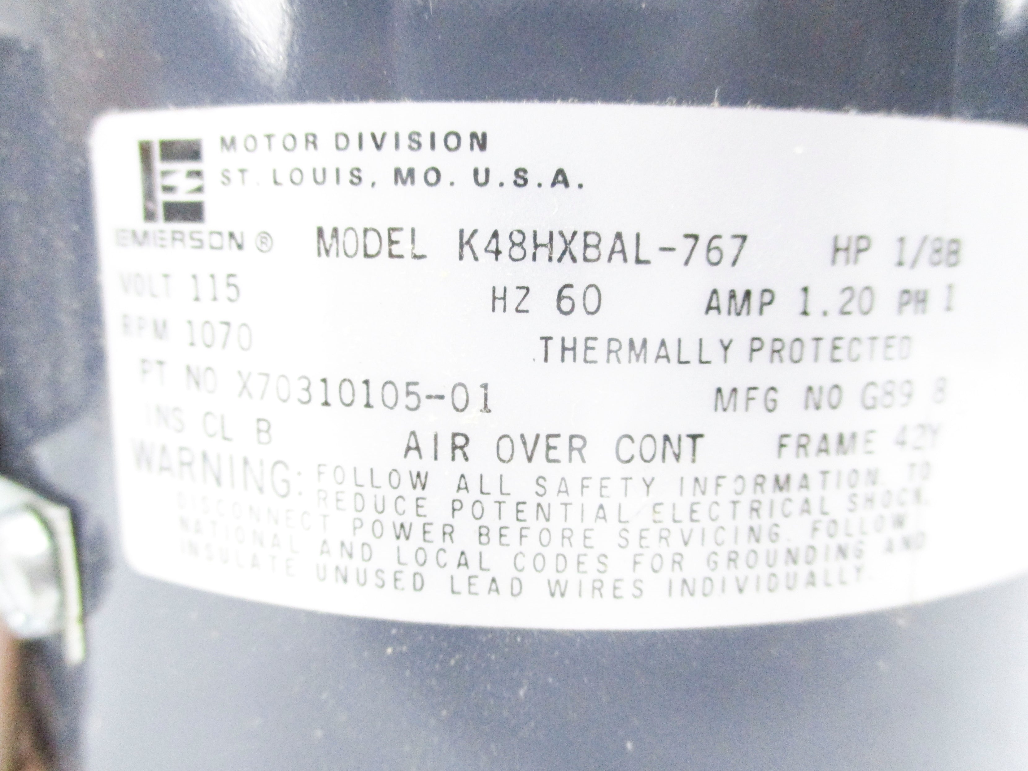 EMERSON K48HXBAL-767 NSNP