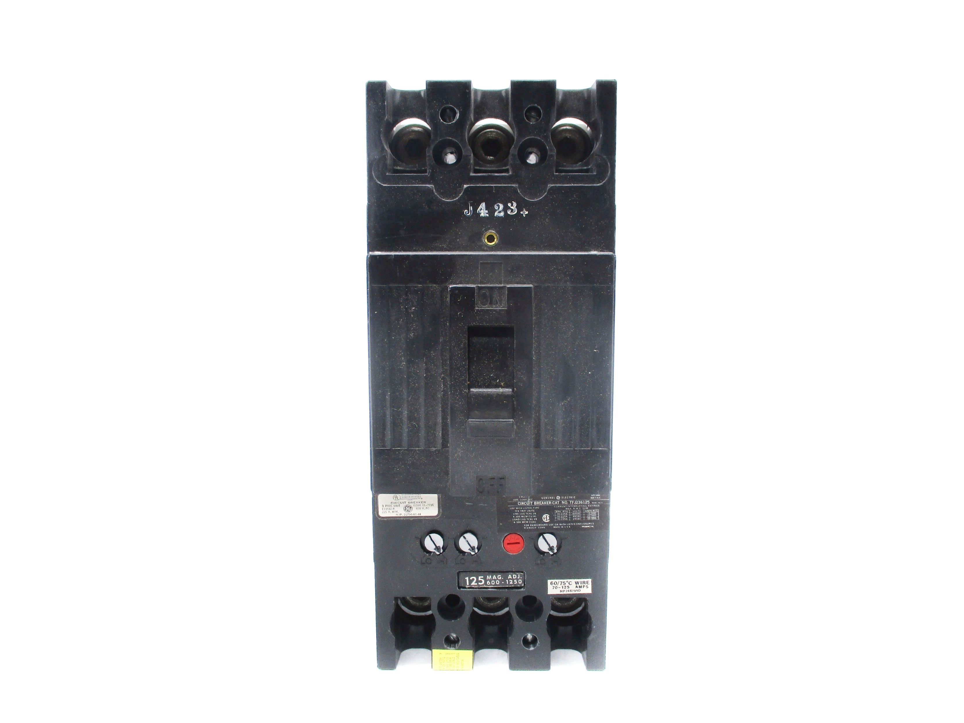 GENERAL ELECTRIC TFJ236125 125A 600VAC NSNP