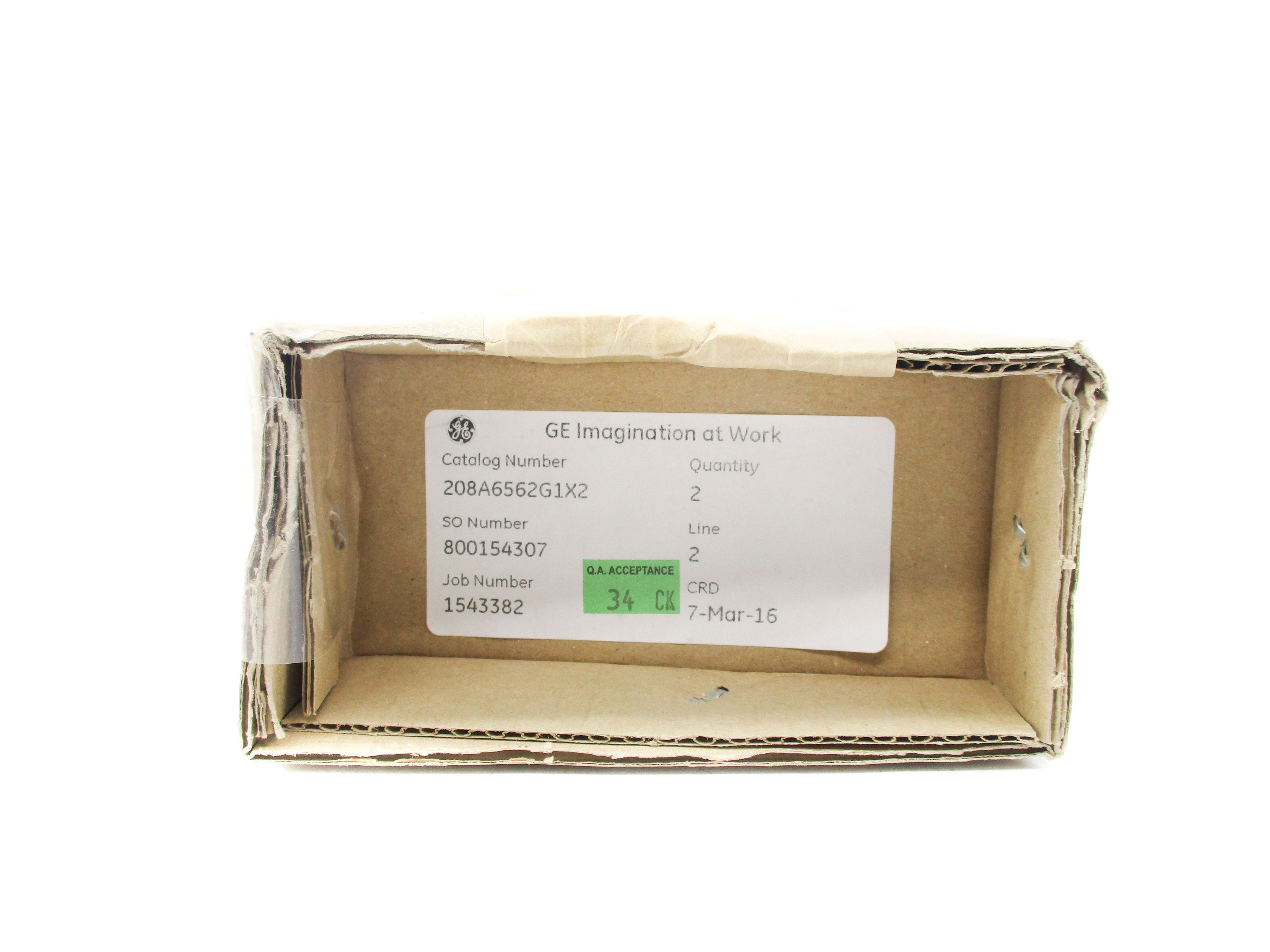 GENERAL ELECTRIC 208A6562G1X2 NSFS