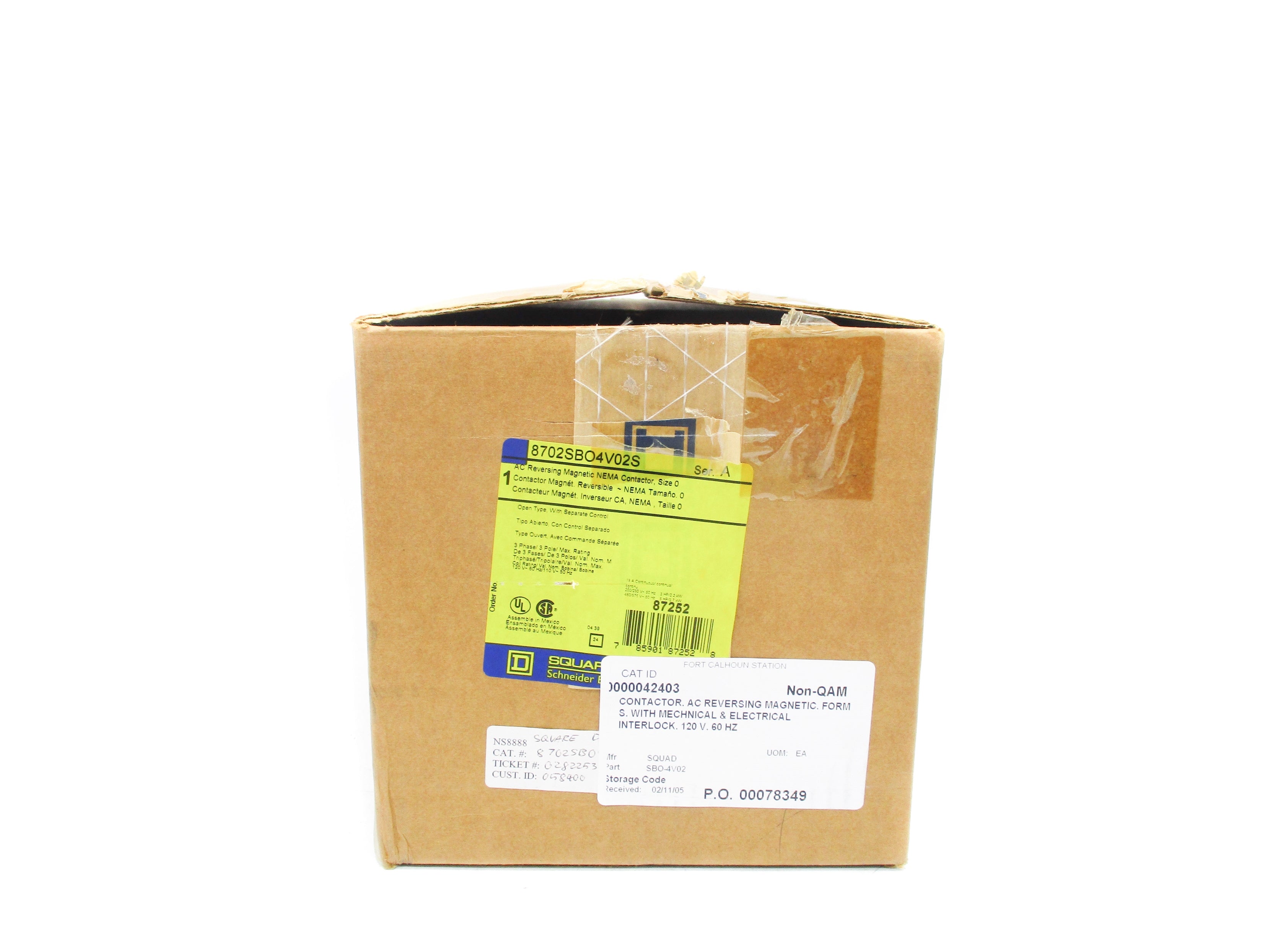 SQUARE D 8702SBO4V02S SER. A 120V NSMP
