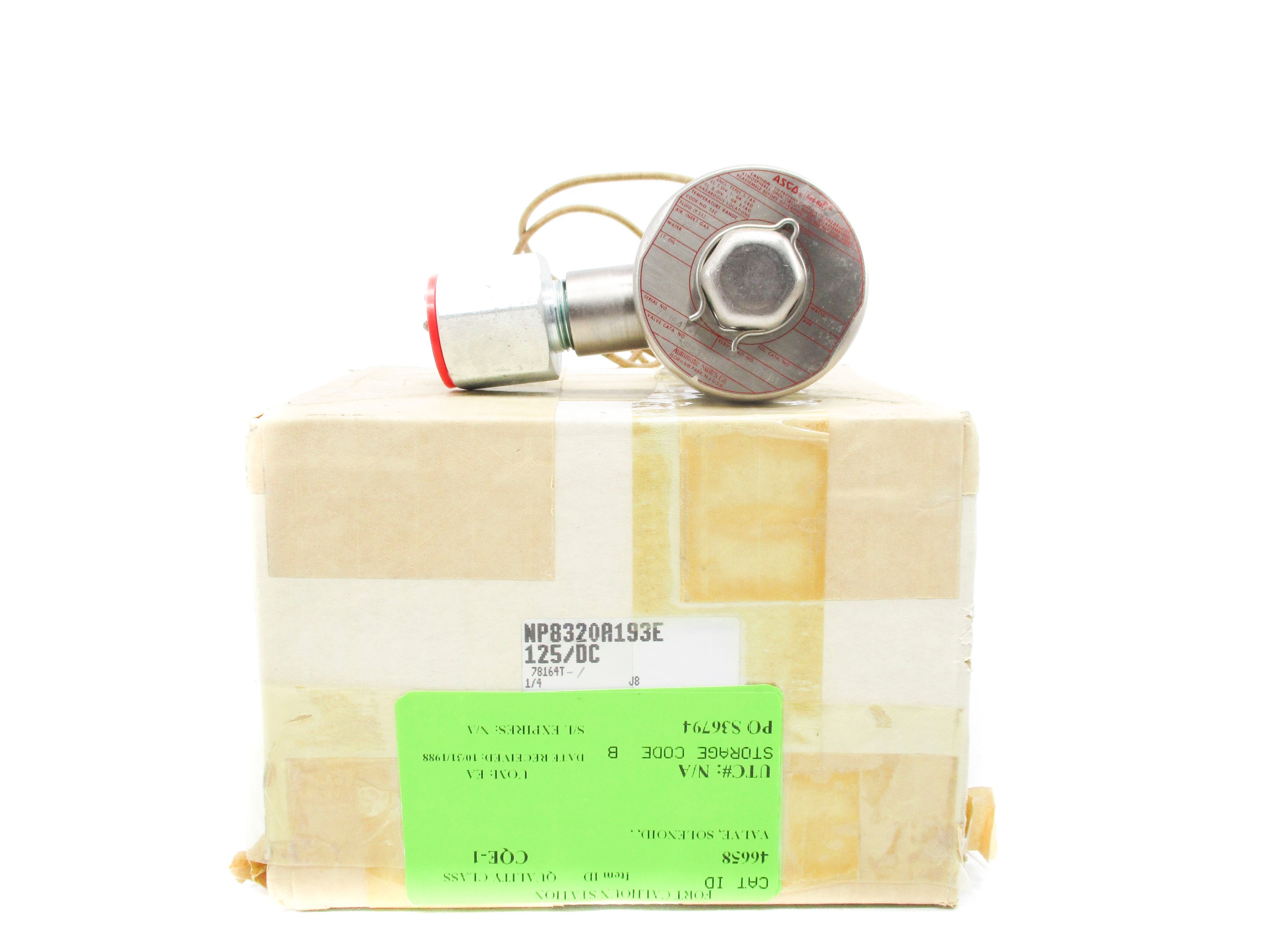 ASCO NP8320A193E 125VDC 1/4" NSMP