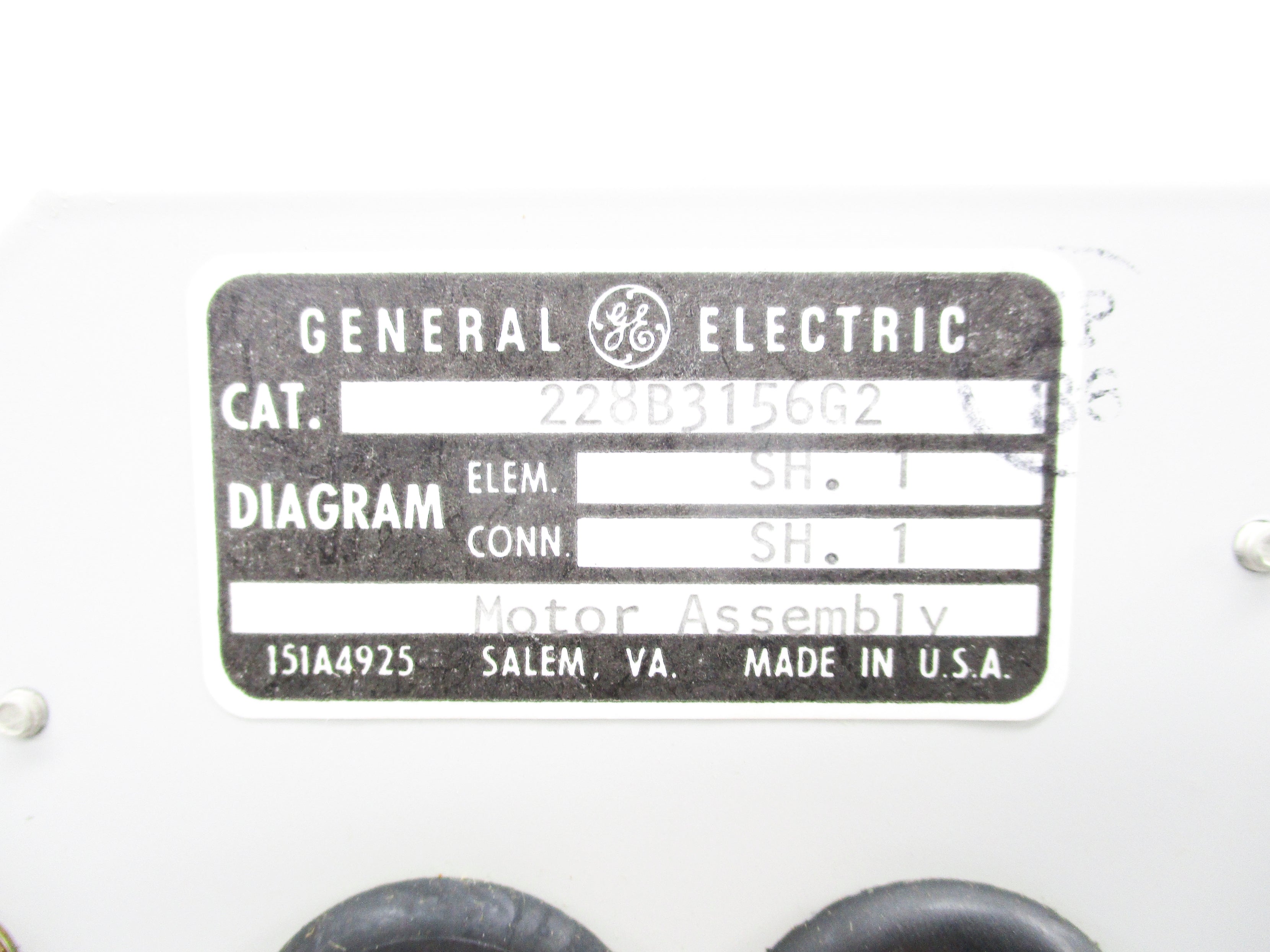 GENERAL ELECTRIC 228B3156G2 NSNP