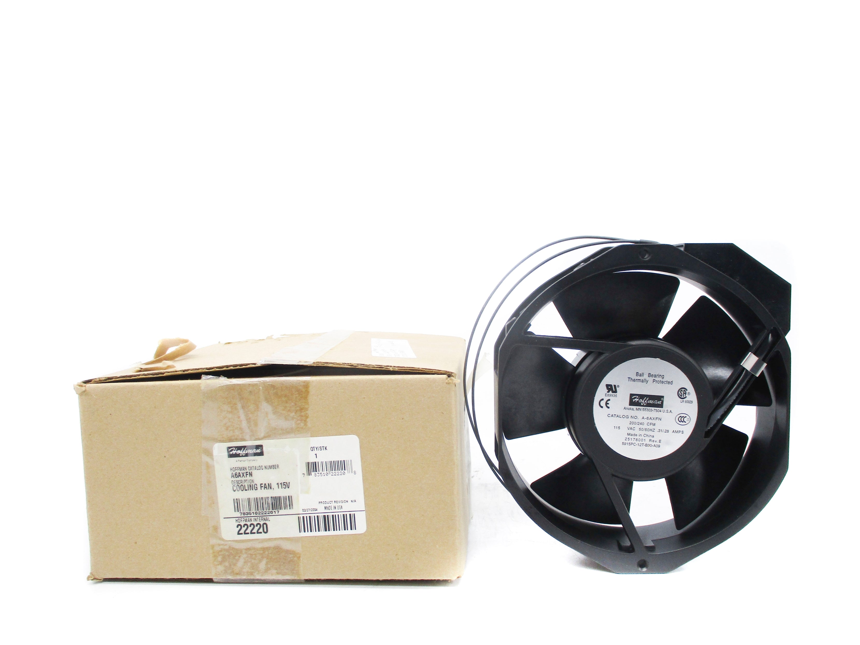 HOFFMAN A6AXFN 115VAC .31/.28A NSMP
