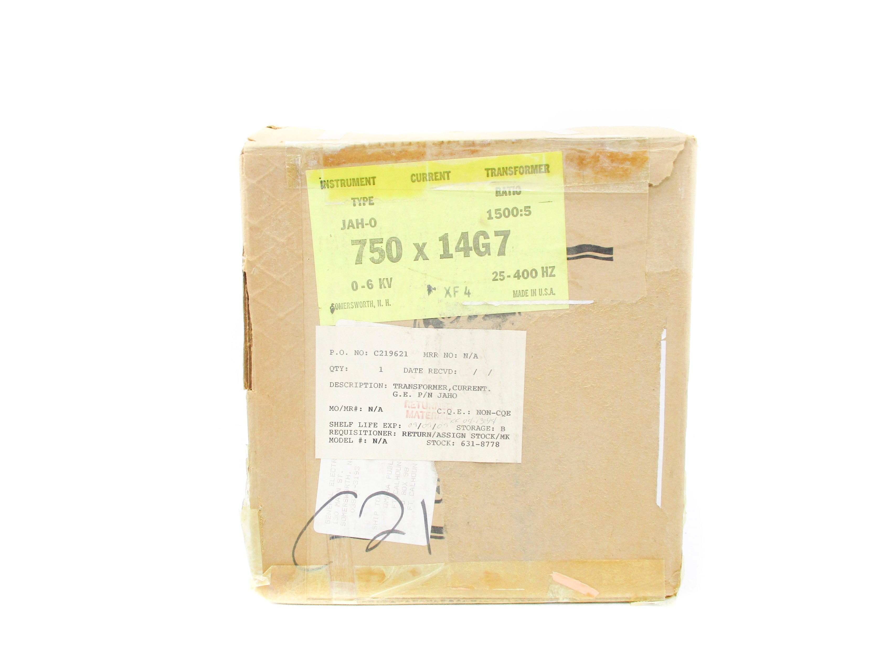 GENERAL ELECTRIC JAH-0 NSMP