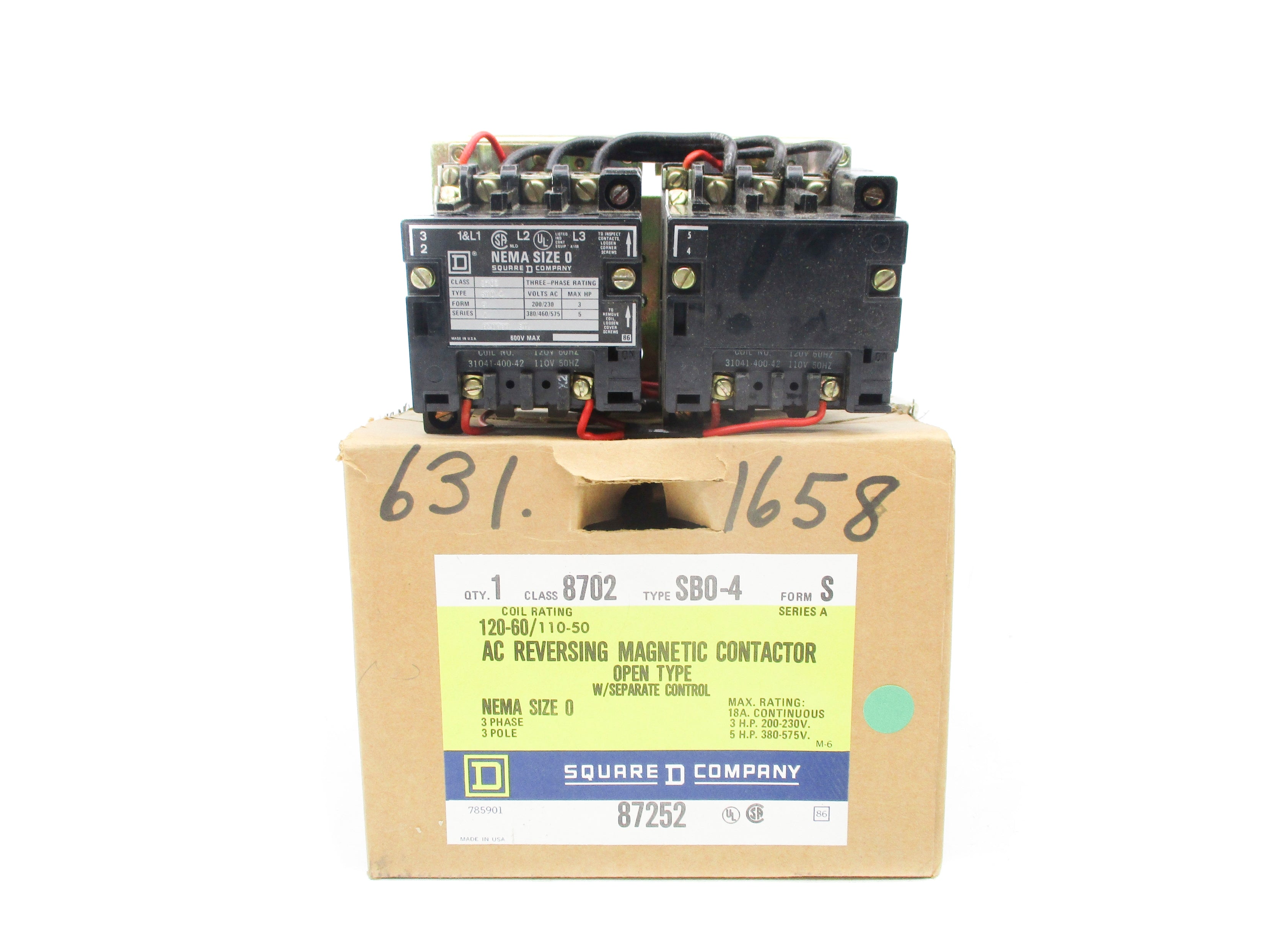 SQUARE D 8702SBO4S SER. A 120V NSMP