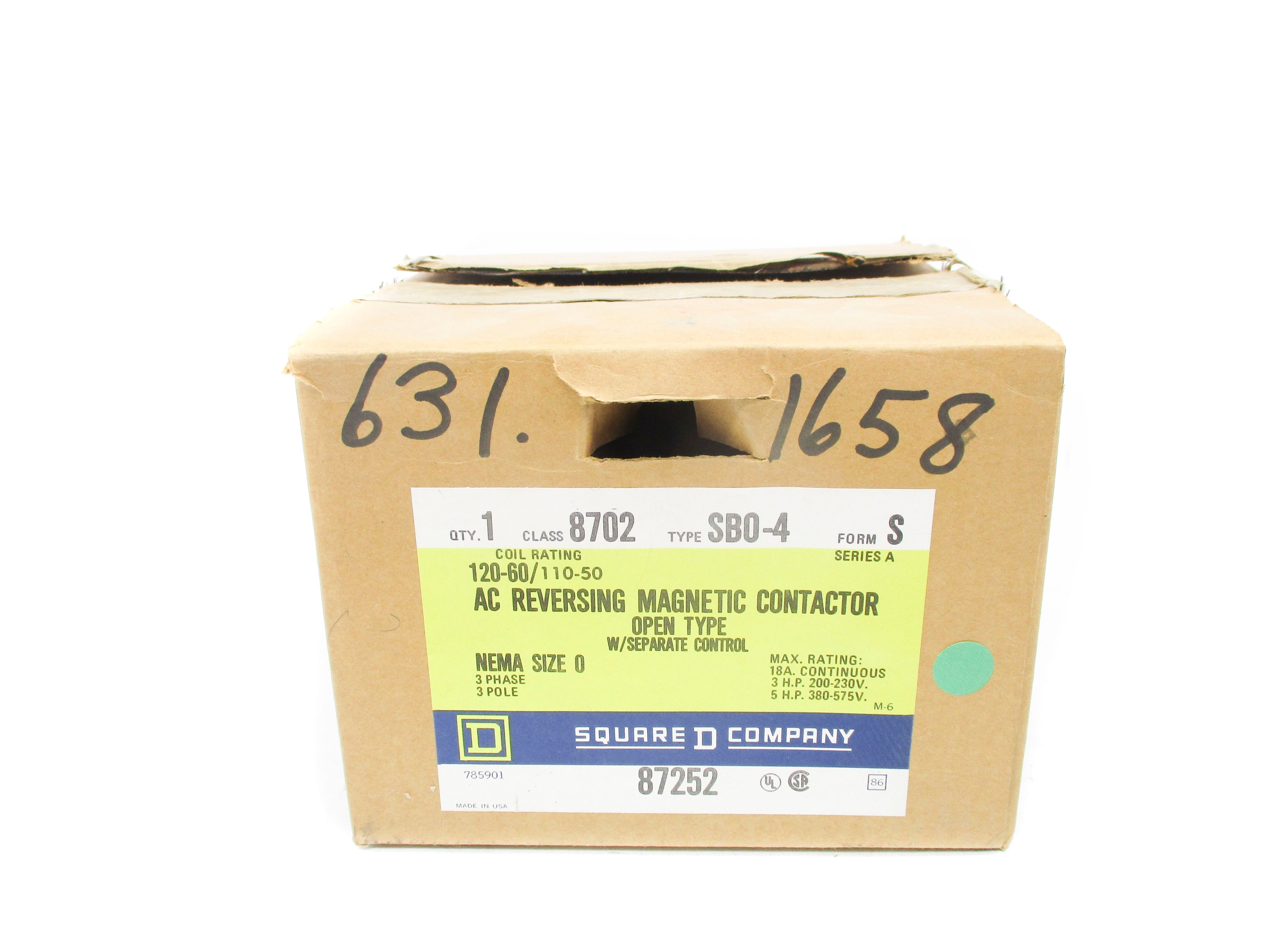 SQUARE D 8702SBO4S SER. A 120V NSMP