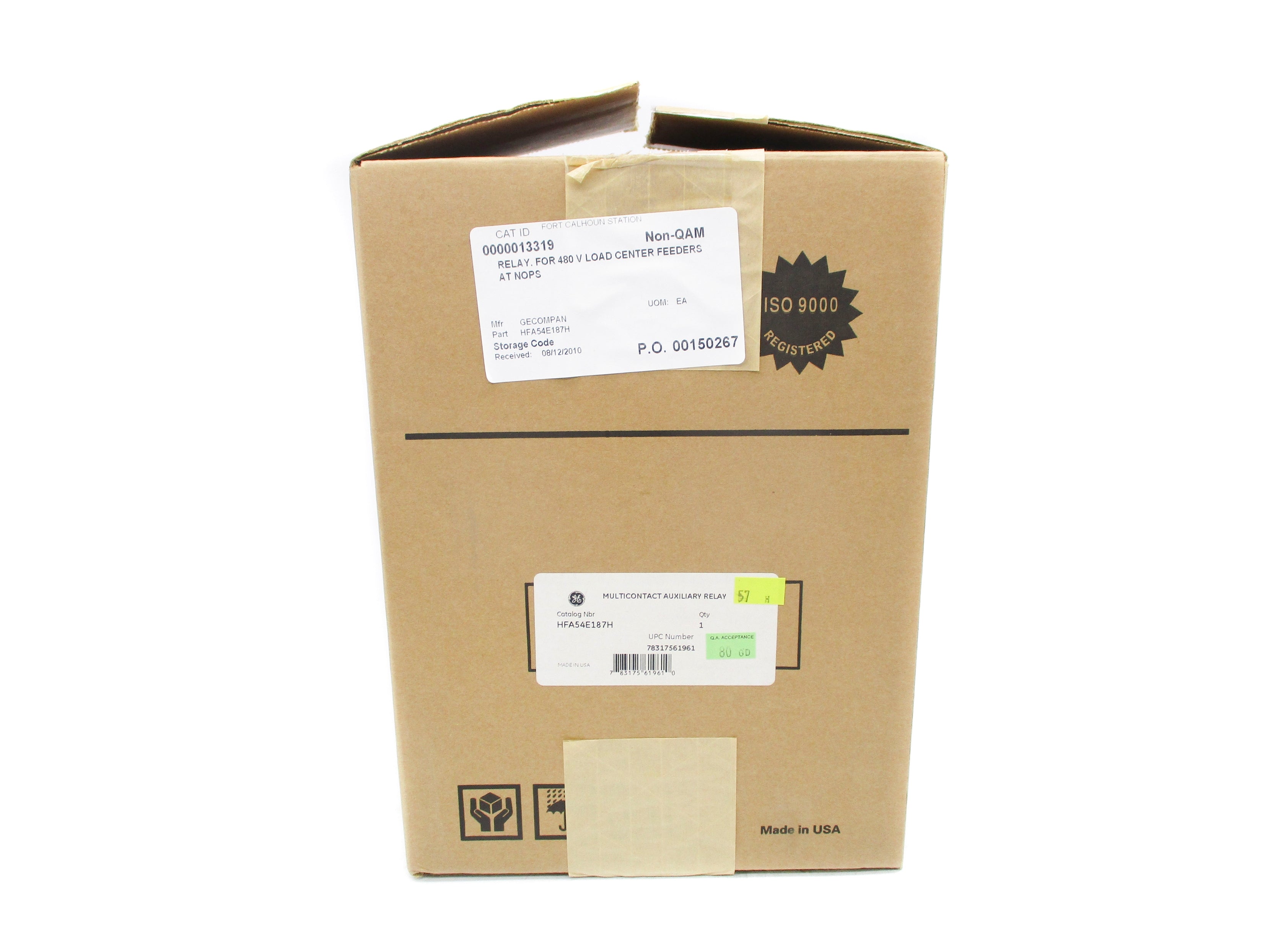 GENERAL ELECTRIC HFA54E187H 125V NSMP