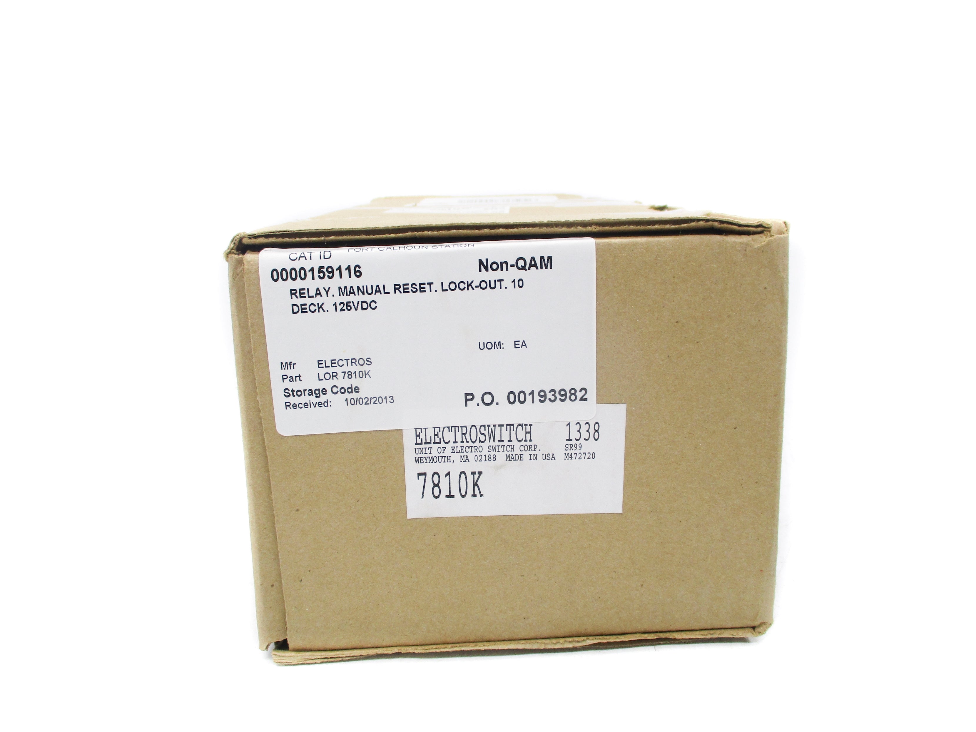 ELECTROSWITCH 7810K 125VDC NSMP