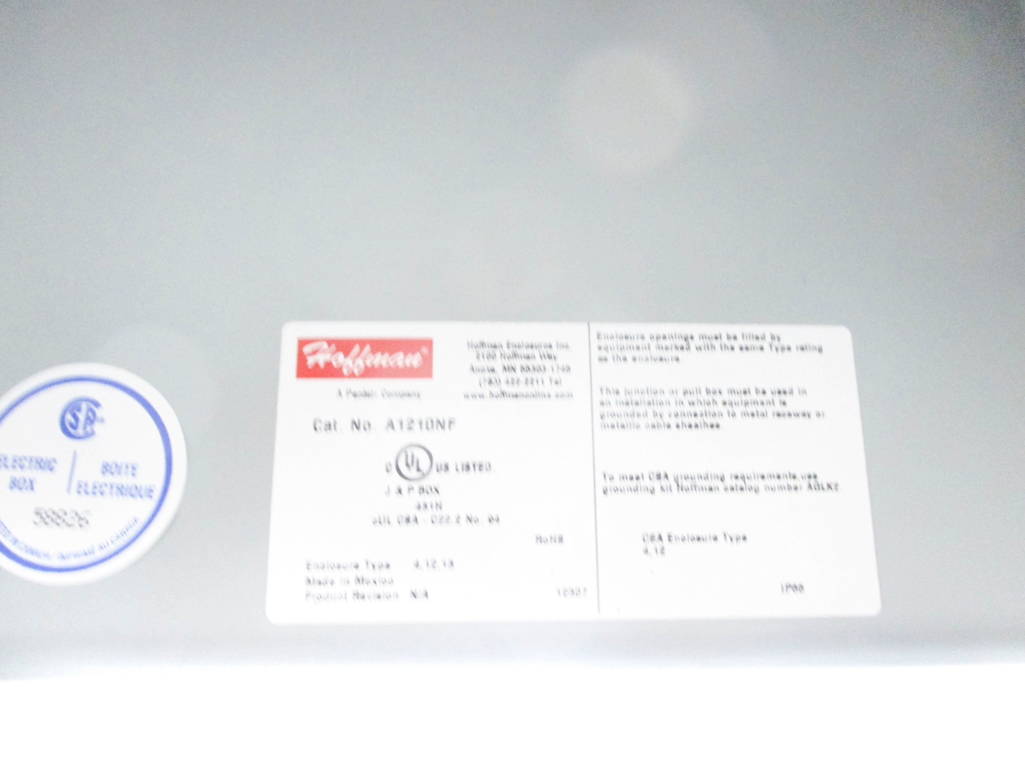 HOFFMAN A1210NF NSNP