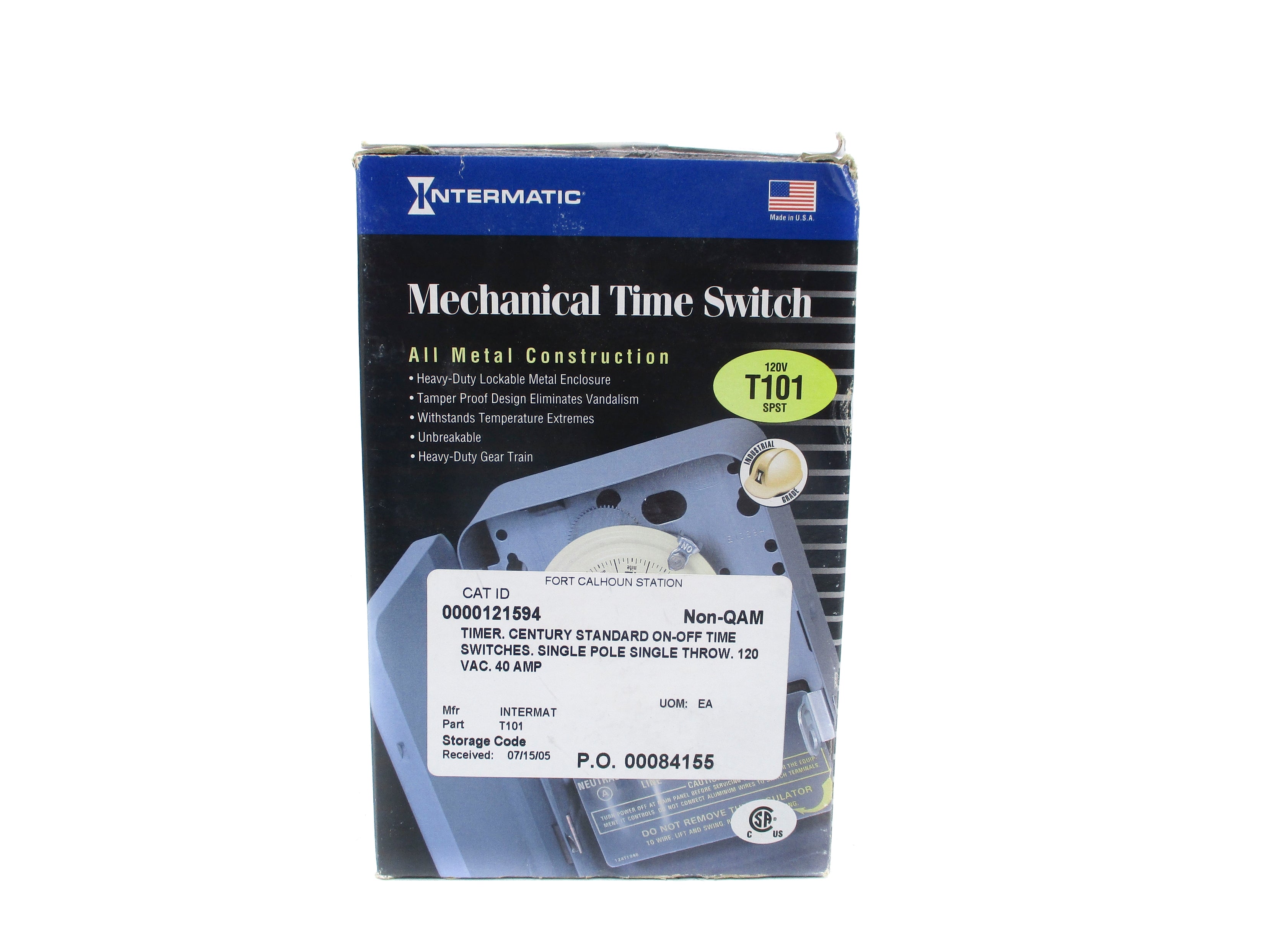 INTERMATIC T101 12HR 120VAC NSMP