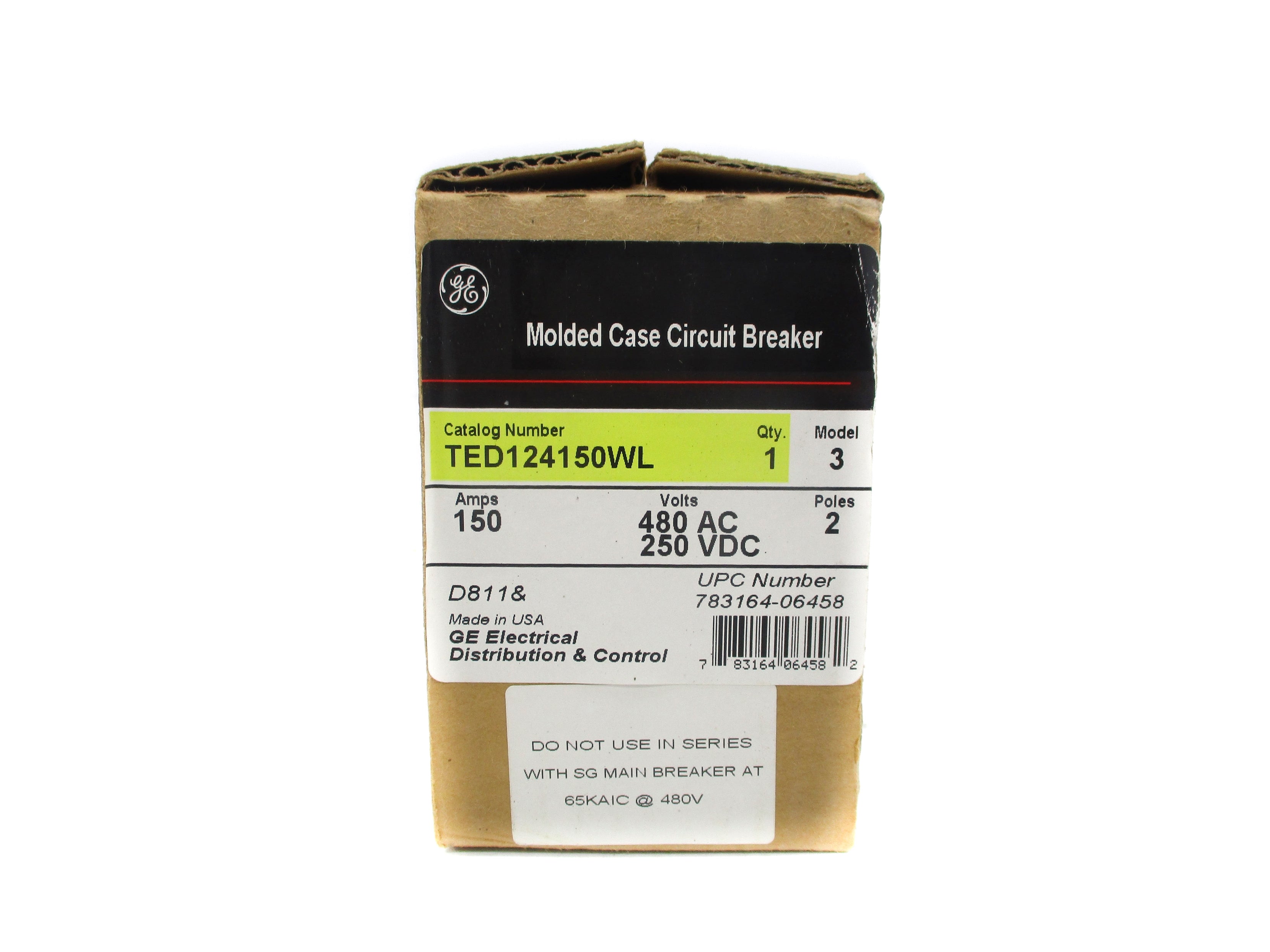 GENERAL ELECTRIC TED124150WL 150A 480VAC NSMP