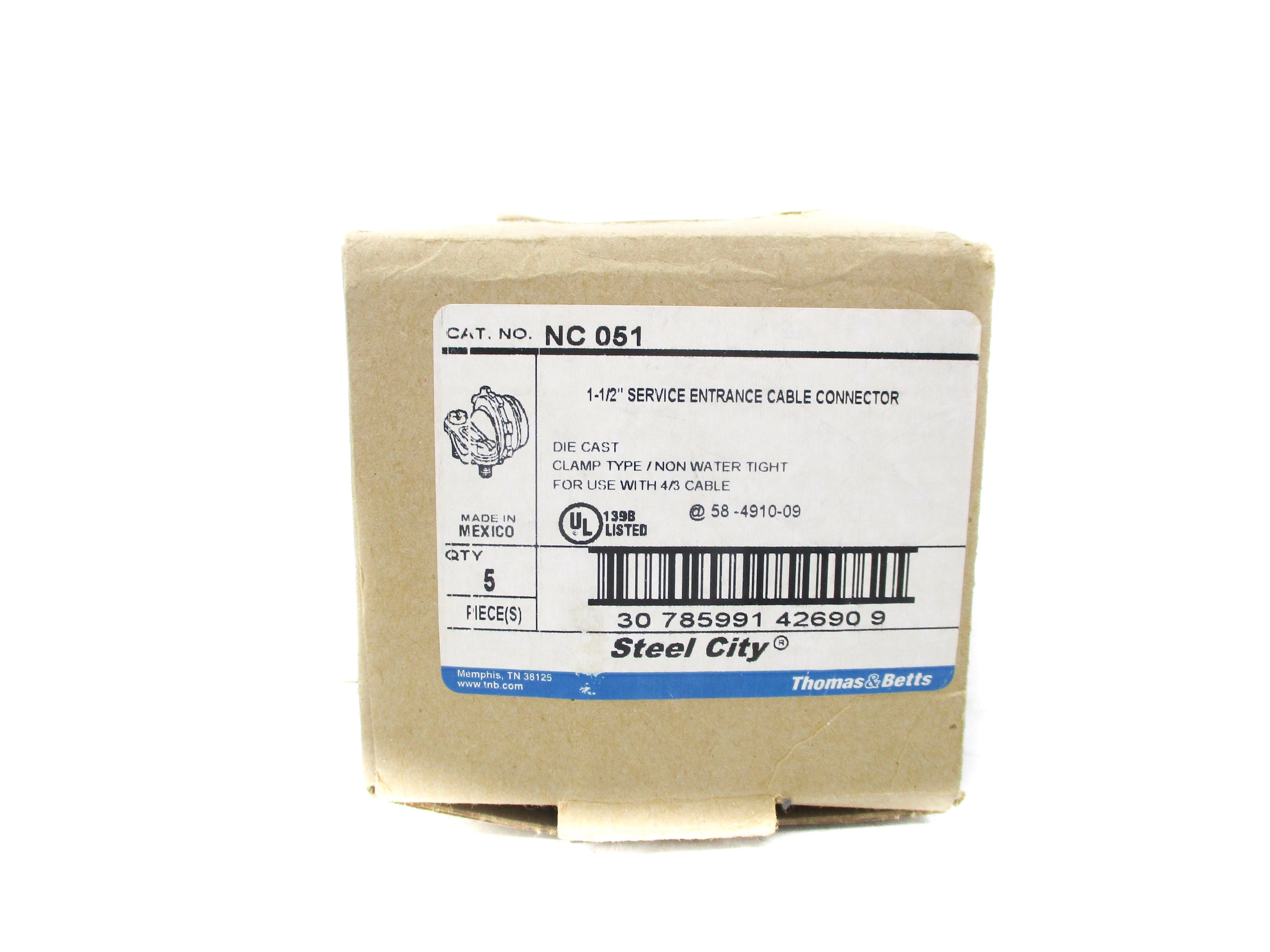 THOMAS & BETTS NC051 (PKG OF 5) NSMP