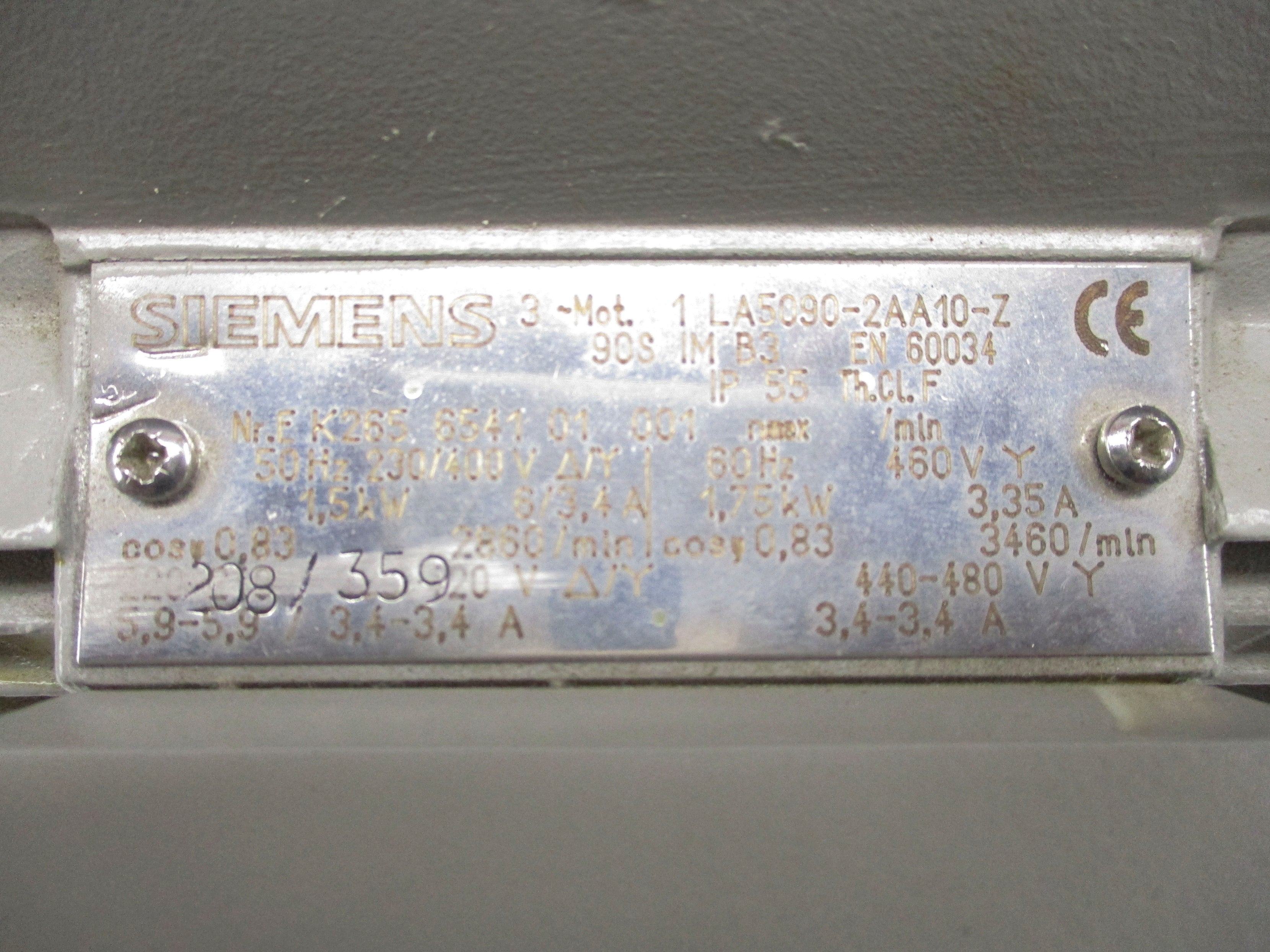 SIEMENS 1LA5090-2AA10-Z NSNP