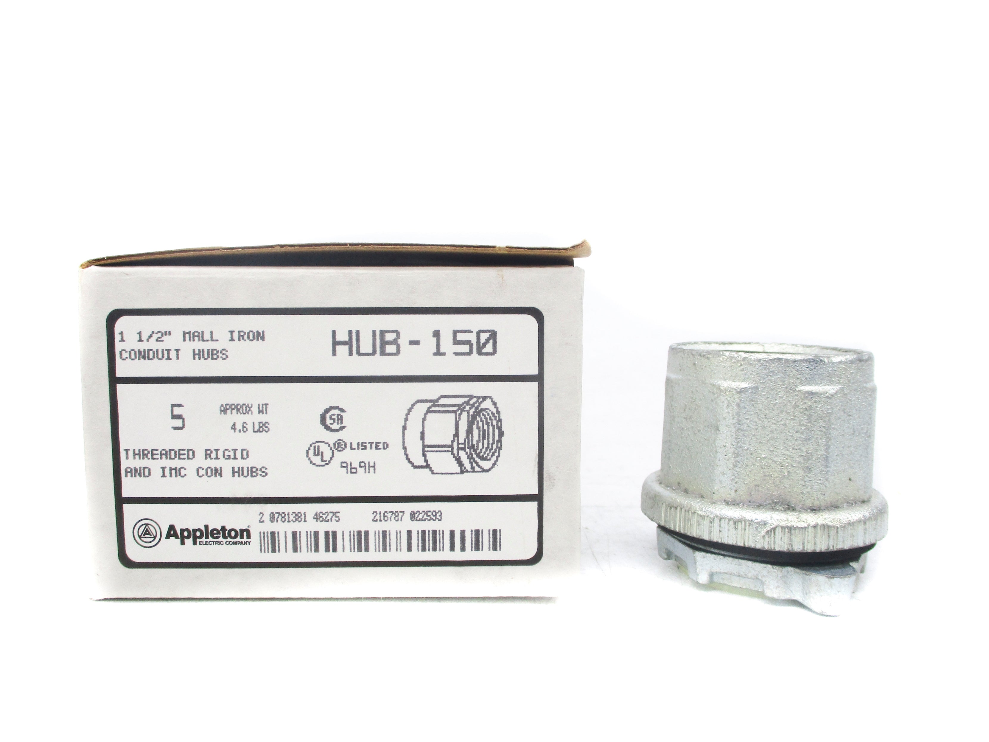 APPLETON HUB-150 (PKG OF 5) NSNP