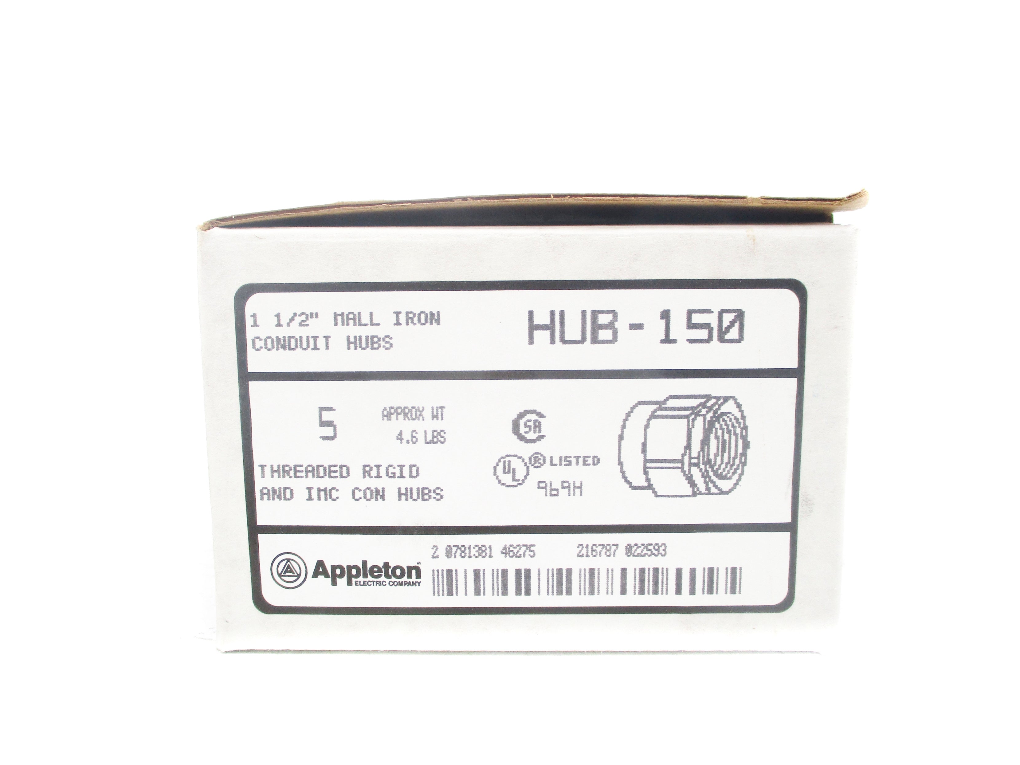 APPLETON HUB-150 (PKG OF 5) NSNP