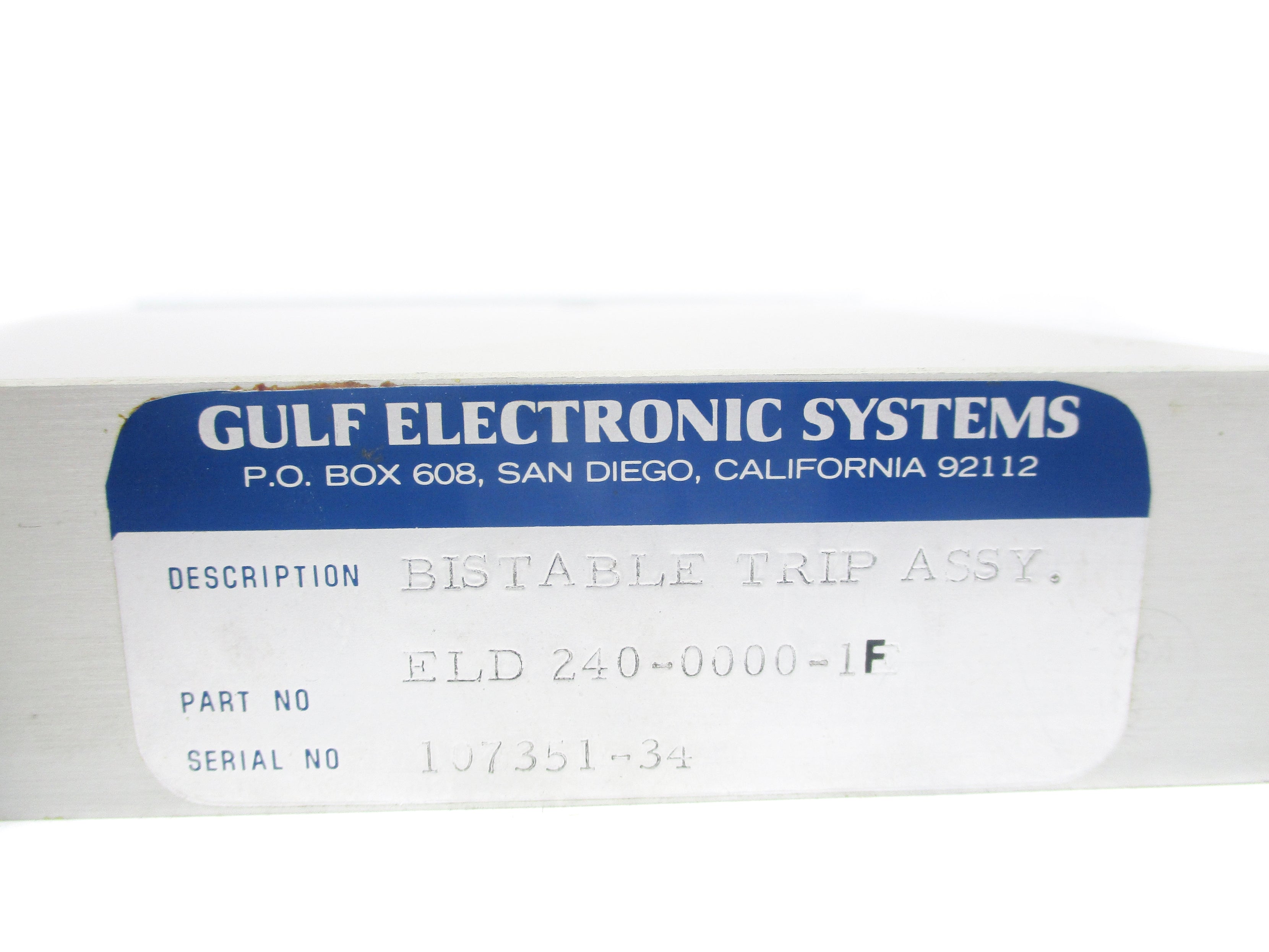 GULF ELECTRONICS ELD240-0000-1F NSNP