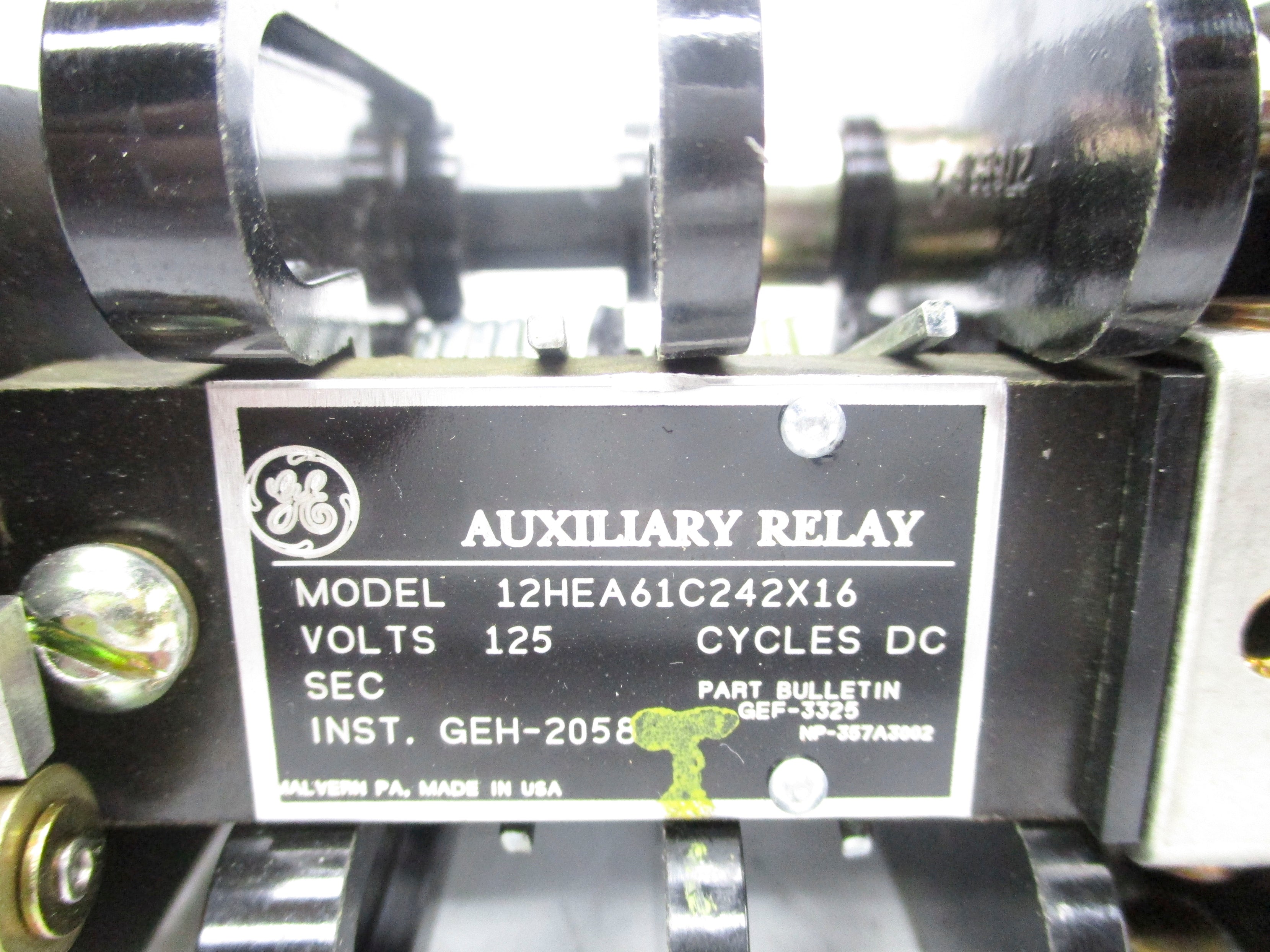 GENERAL ELECTRIC 12HEA61C242X16 125V NSNP