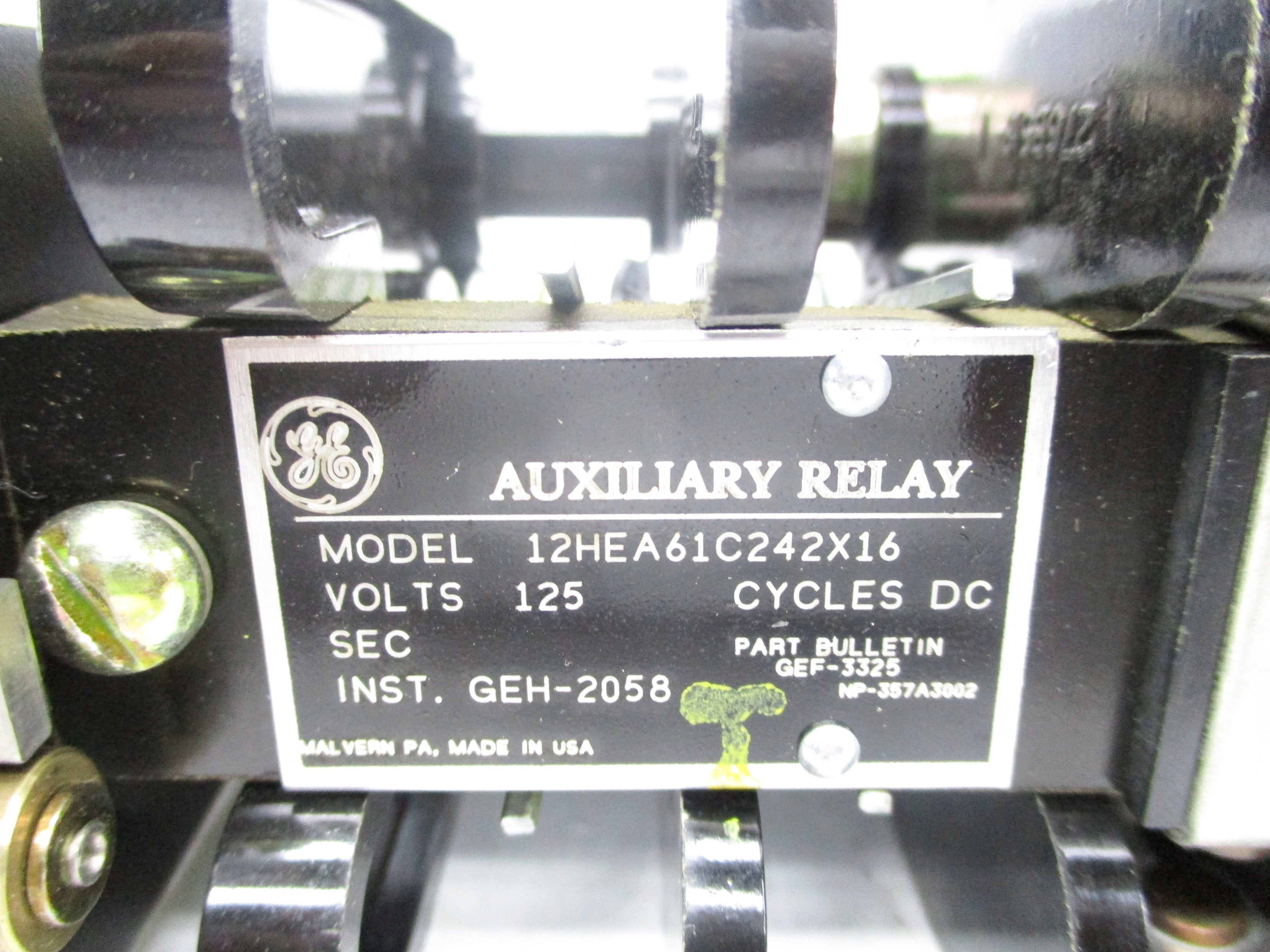 GENERAL ELECTRIC 12HEA61C242X16 125V (AS PICTURED) NSNP