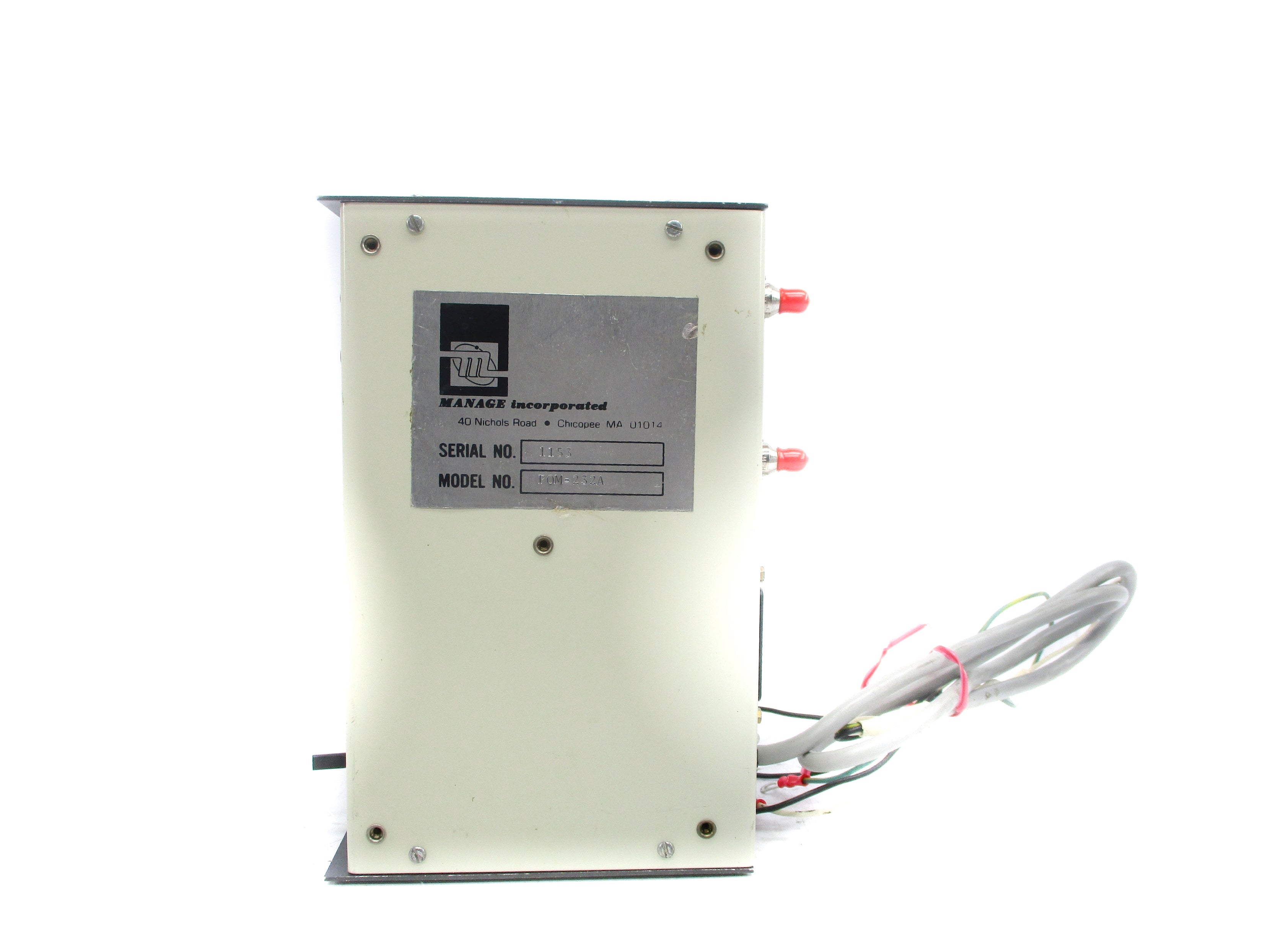 MANAGE INCORPORATED FOM-232A UNMP
