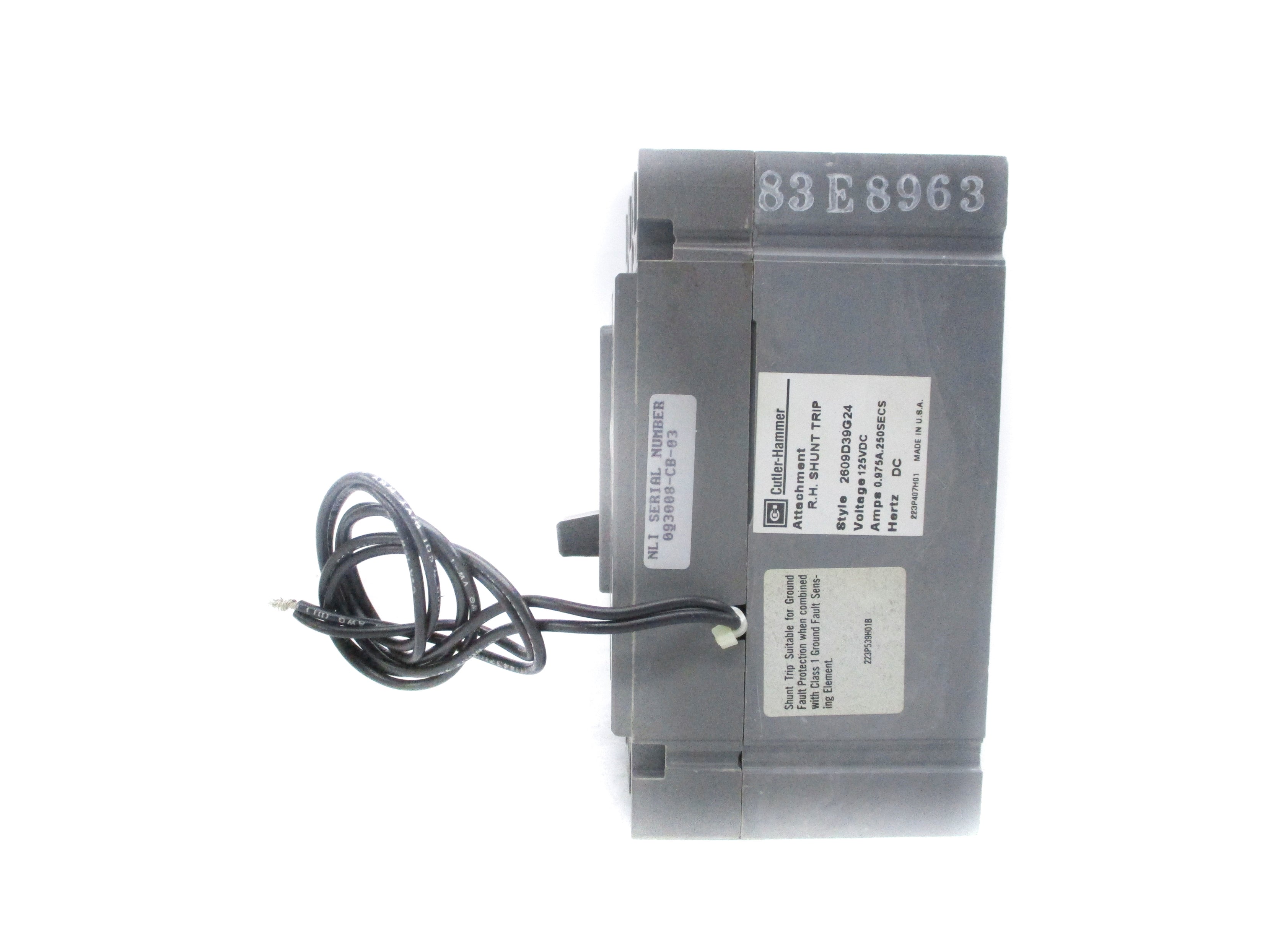 CUTLER HAMMER HFB3150L 150A 125V NSMP