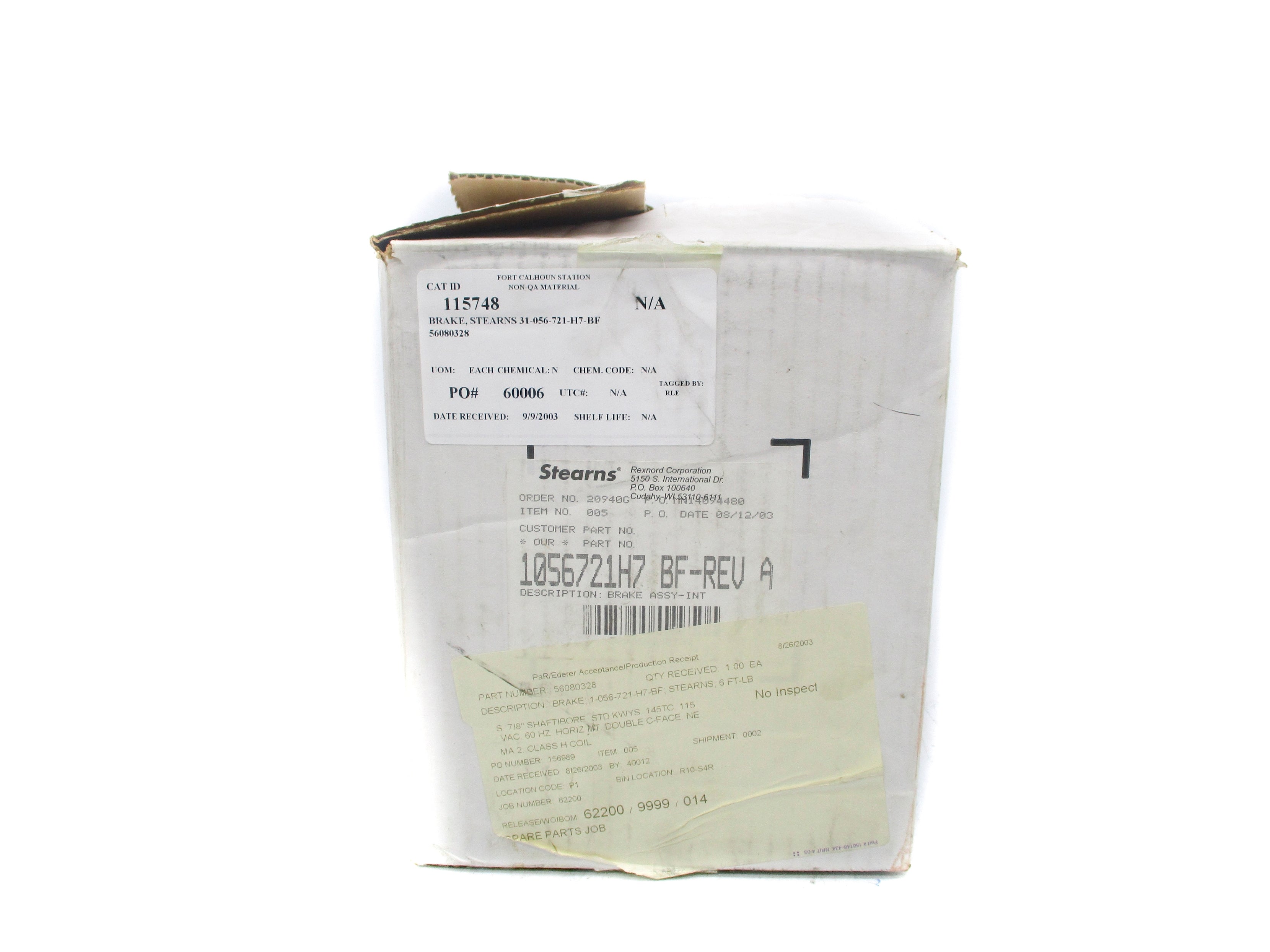 STEARNS 1056721H7BF NSMP