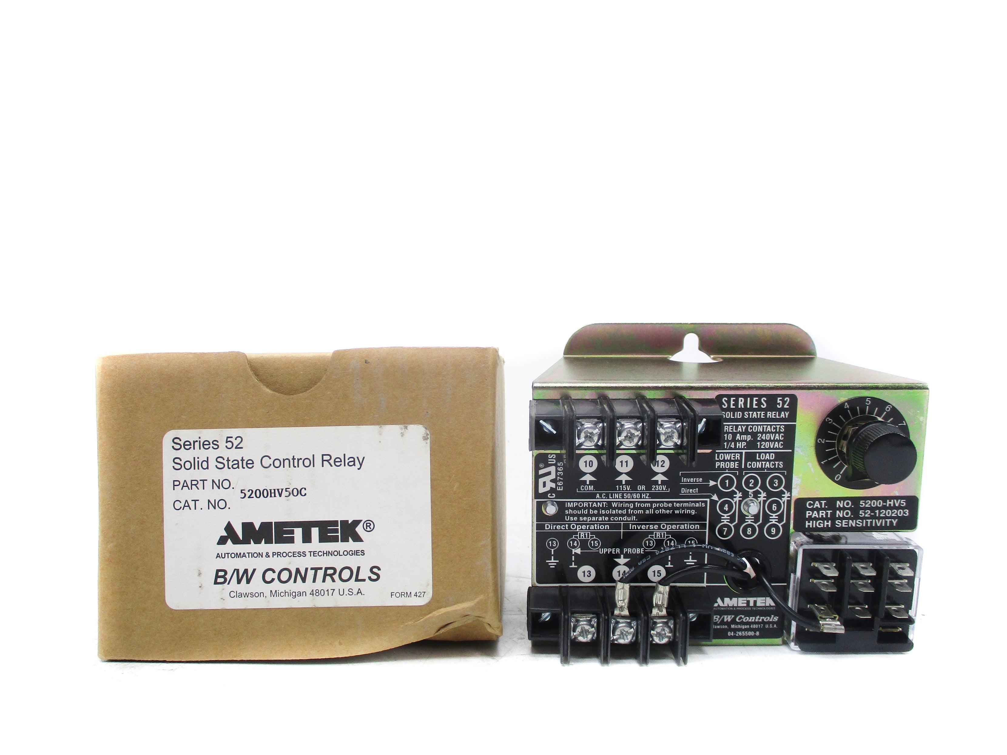 AMETEK 5200HV50C 10A 240VAC NSMP