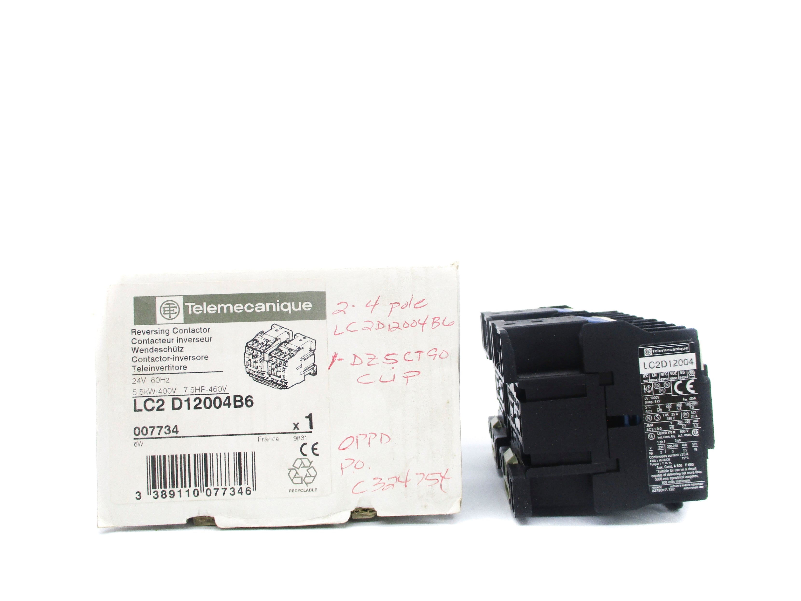 TELEMECANIQUE LC2D12004B6 24V NSMP