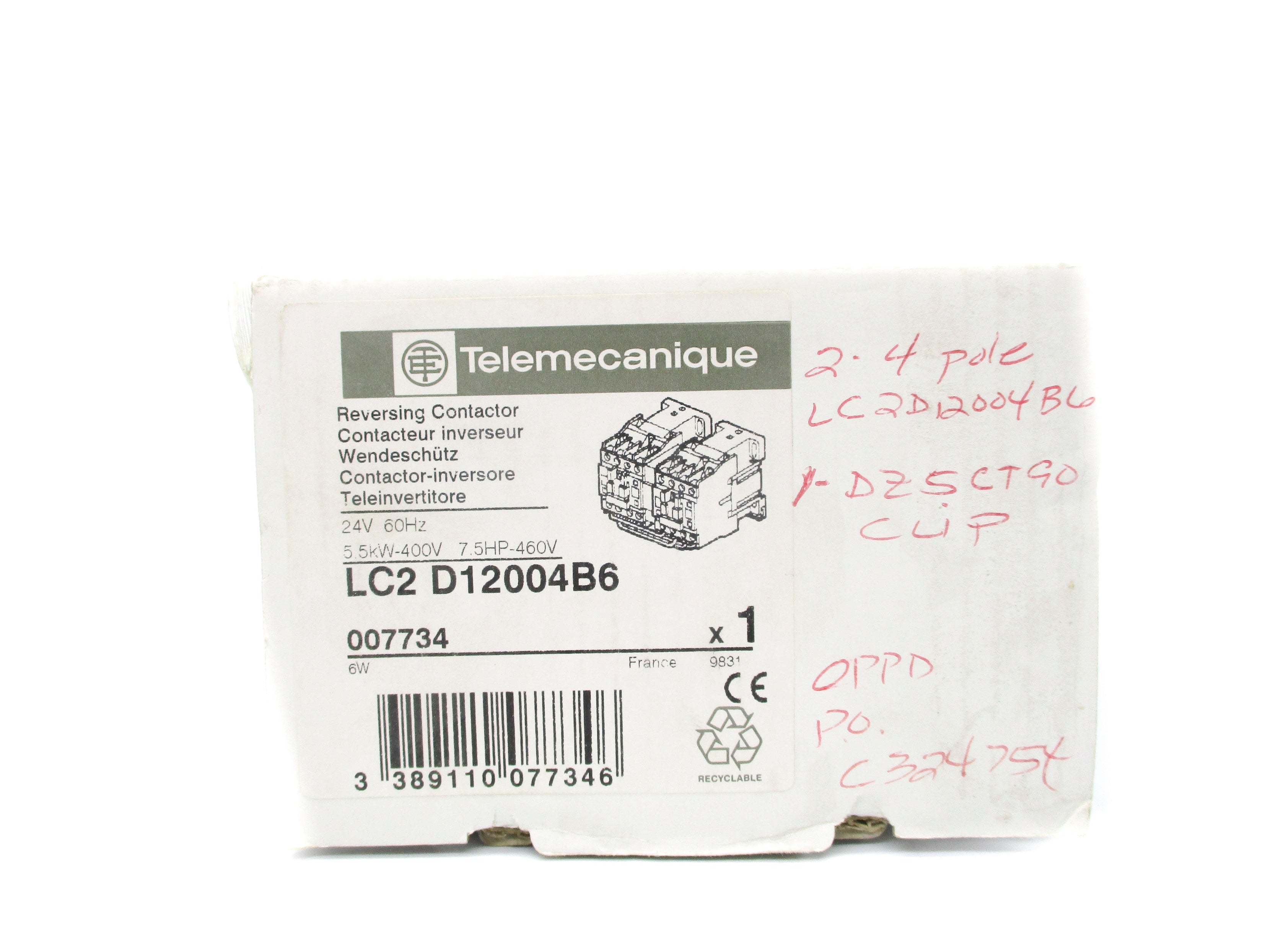 TELEMECANIQUE LC2D12004B6 24V NSMP