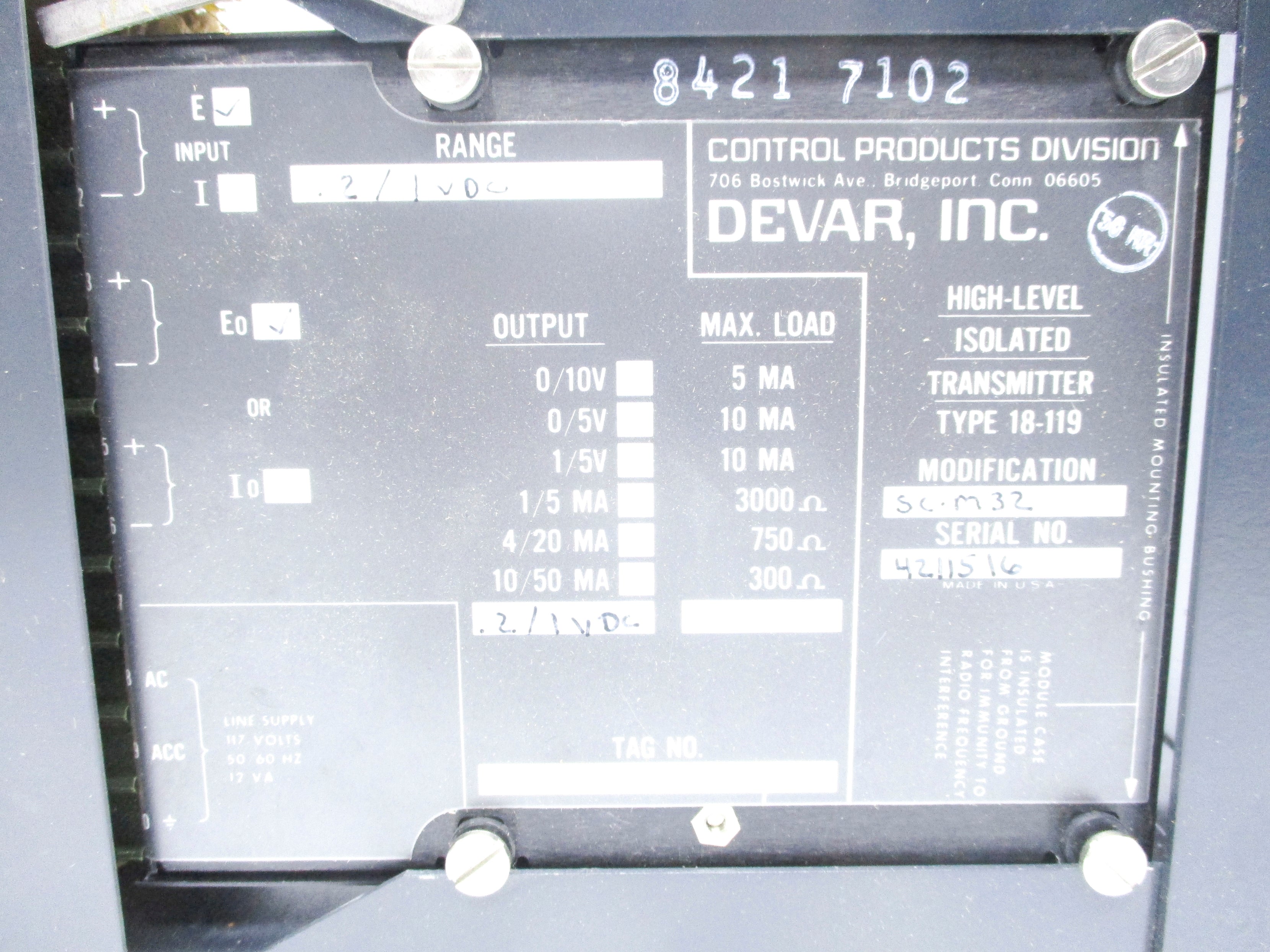 DEVAR 18-119 UNMP