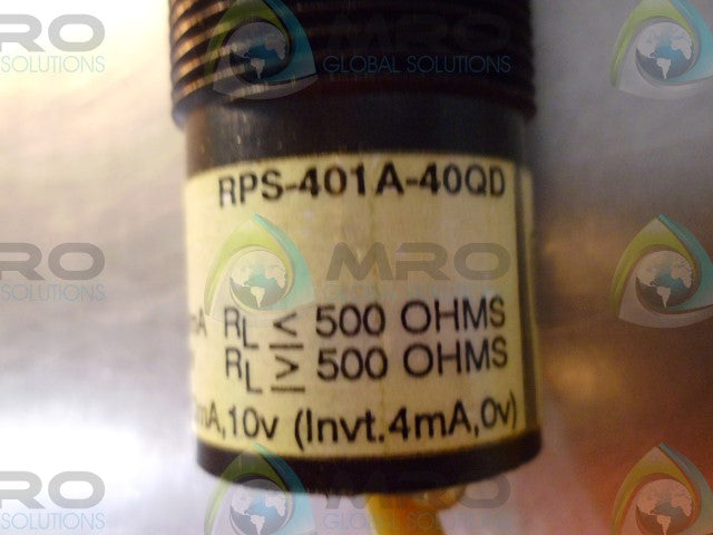 MIGATRON RPS-401A-40QD ULTRASONIC SENSOR *NEW NO BOX*