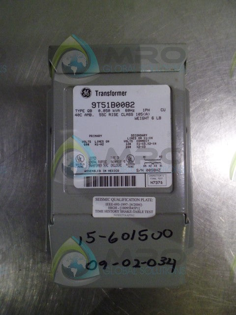 GENERAL ELECTRIC 9T51B0082 TRANSFORMER *NEW NO BOX*