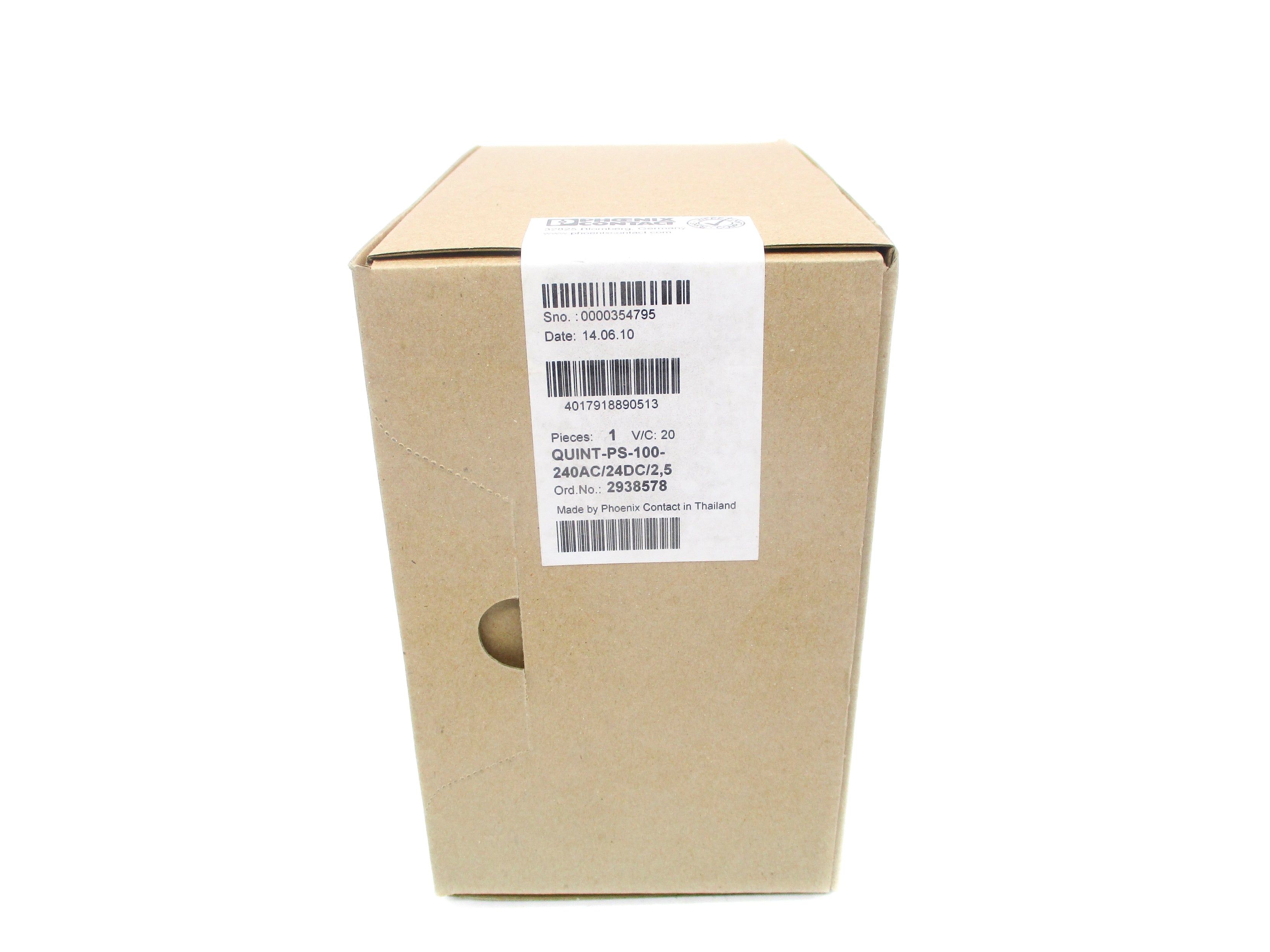 PHOENIX CONTACT QUINT-PS-100-240AC/24DC/2.5 NSFS