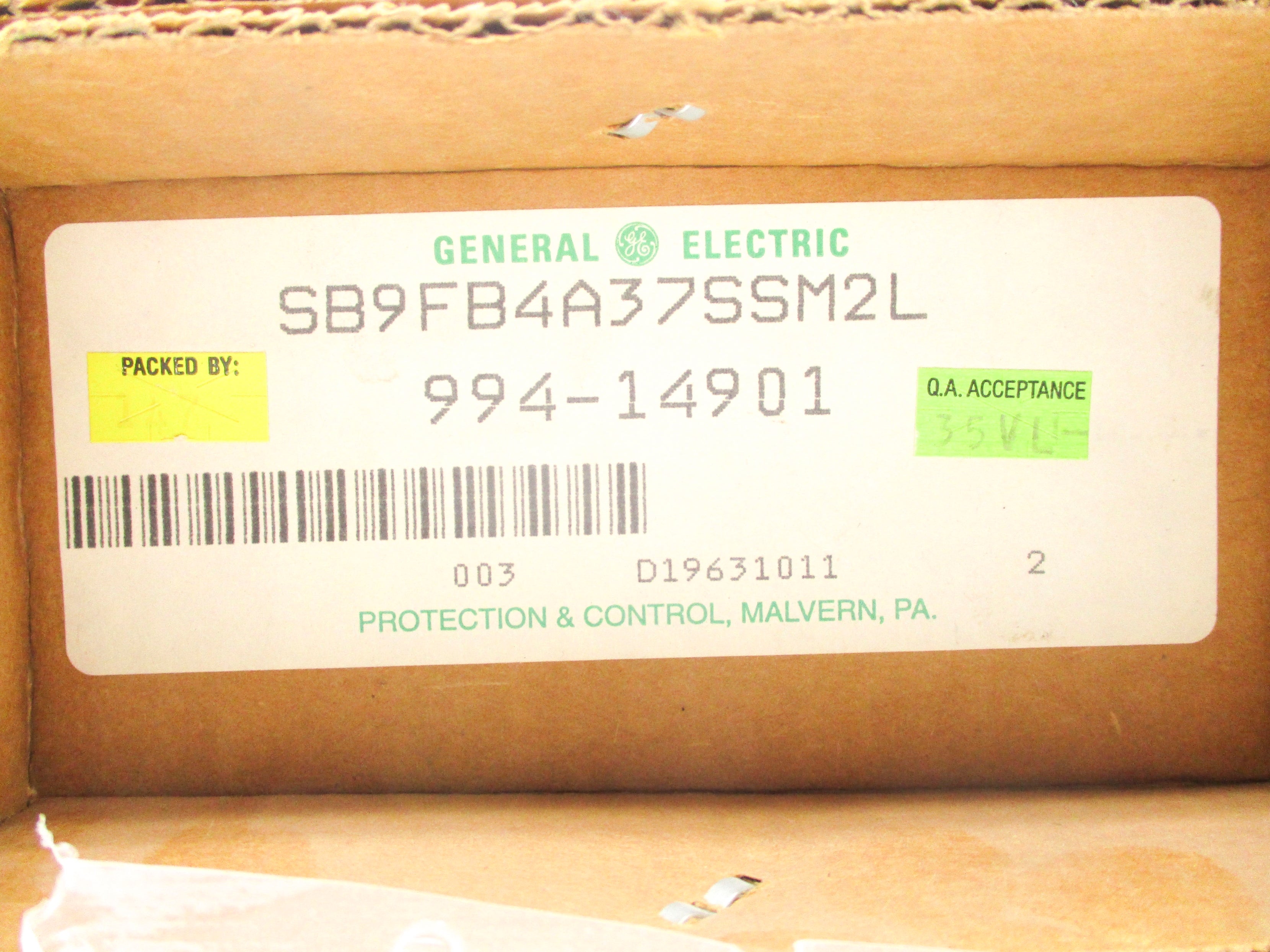 GENERAL ELECTRIC 16SB9FB4A37SSM2L NSFS