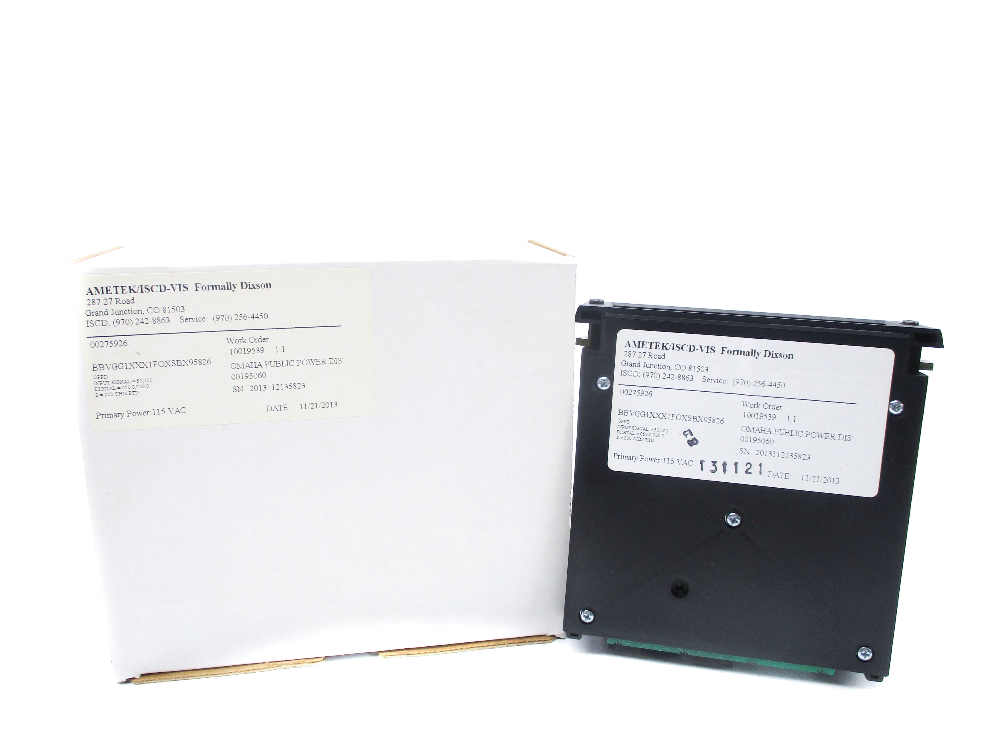 AMETEK BBVGGXXX1FOXSBX95826 50-700F NSMP