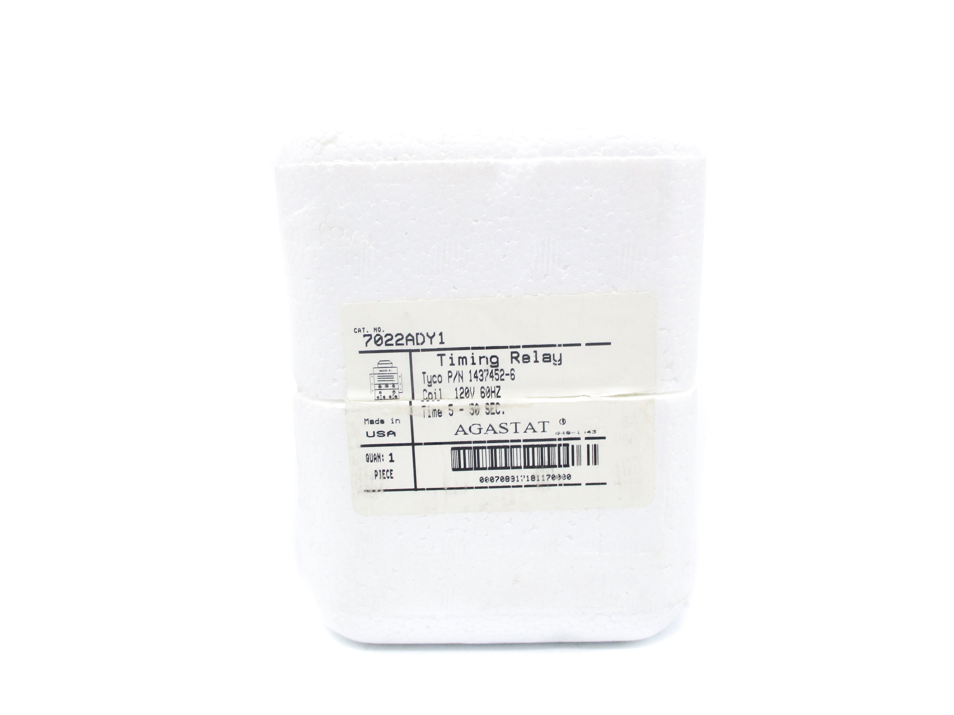 AGASTAT 7022ADY1 5-50SEC 120V NSMP