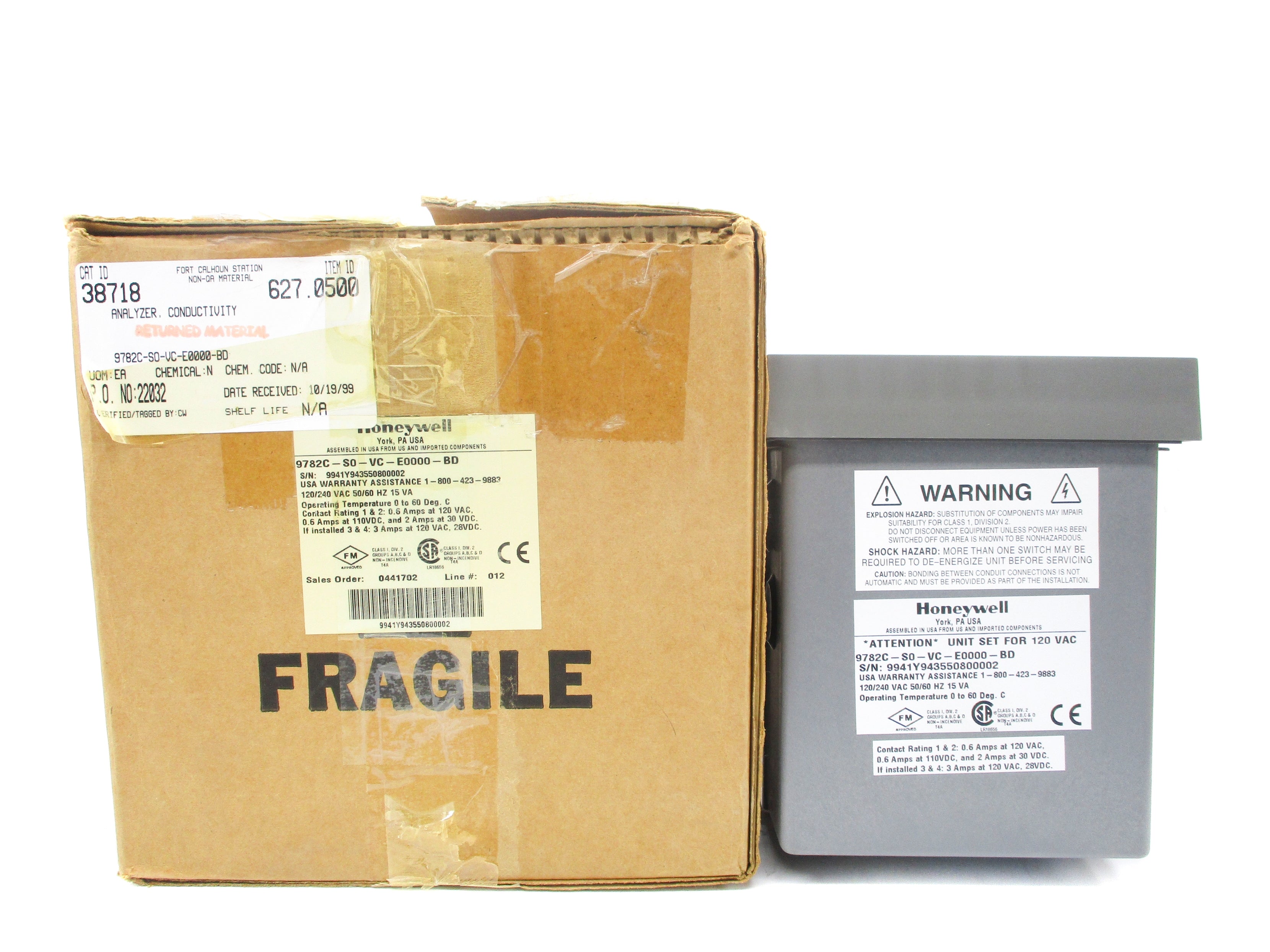 HONEYWELL 9782C-S0-VC-E0000-BD NSMP
