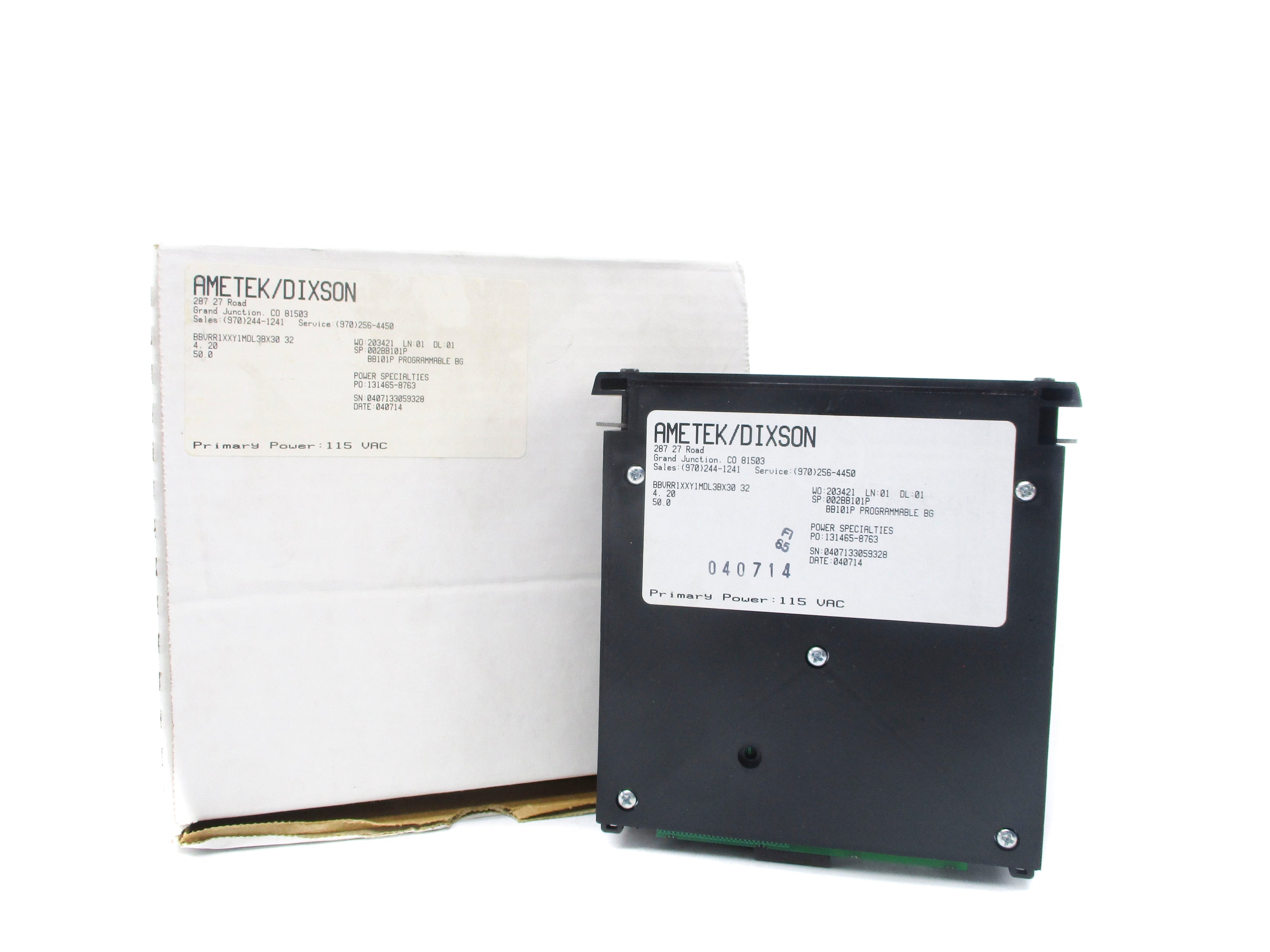 AMETEK BBVRR1XXXY1MDL3BX3032 0-50IN NSMP