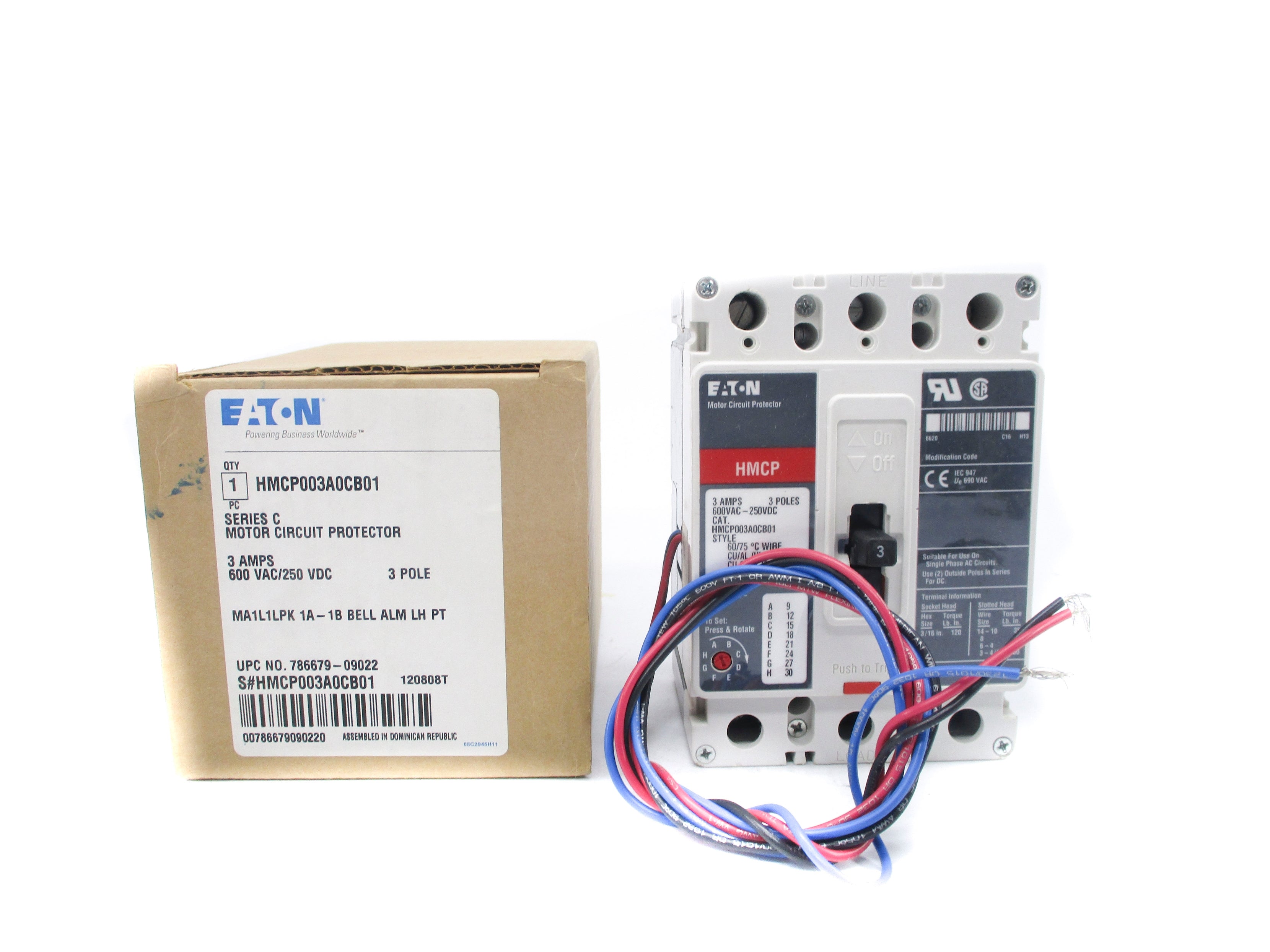 EATON HMCP003A0CB01 3A NSMP