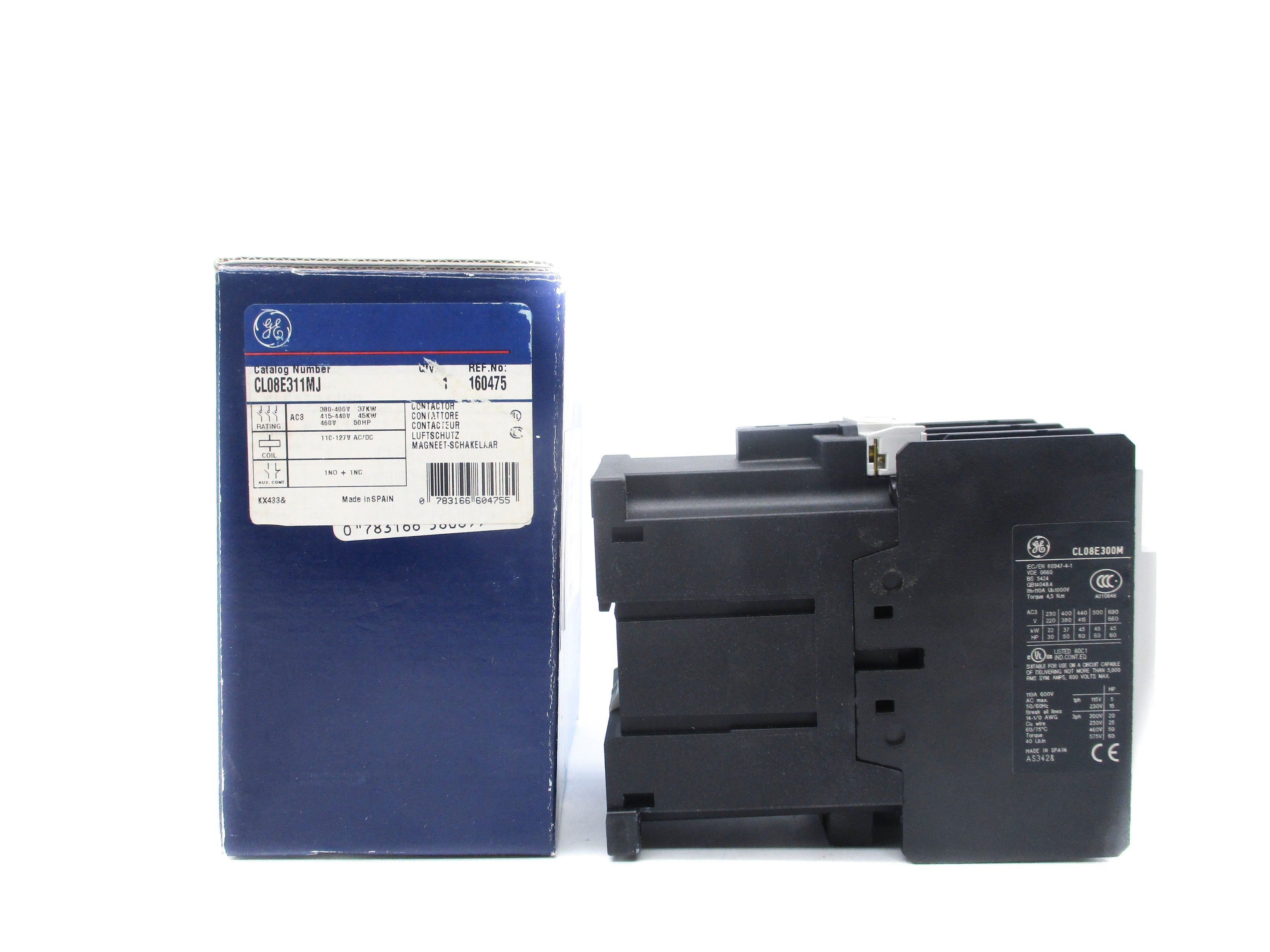 GENERAL ELECTRIC CL08E311MJ 125V NSMP