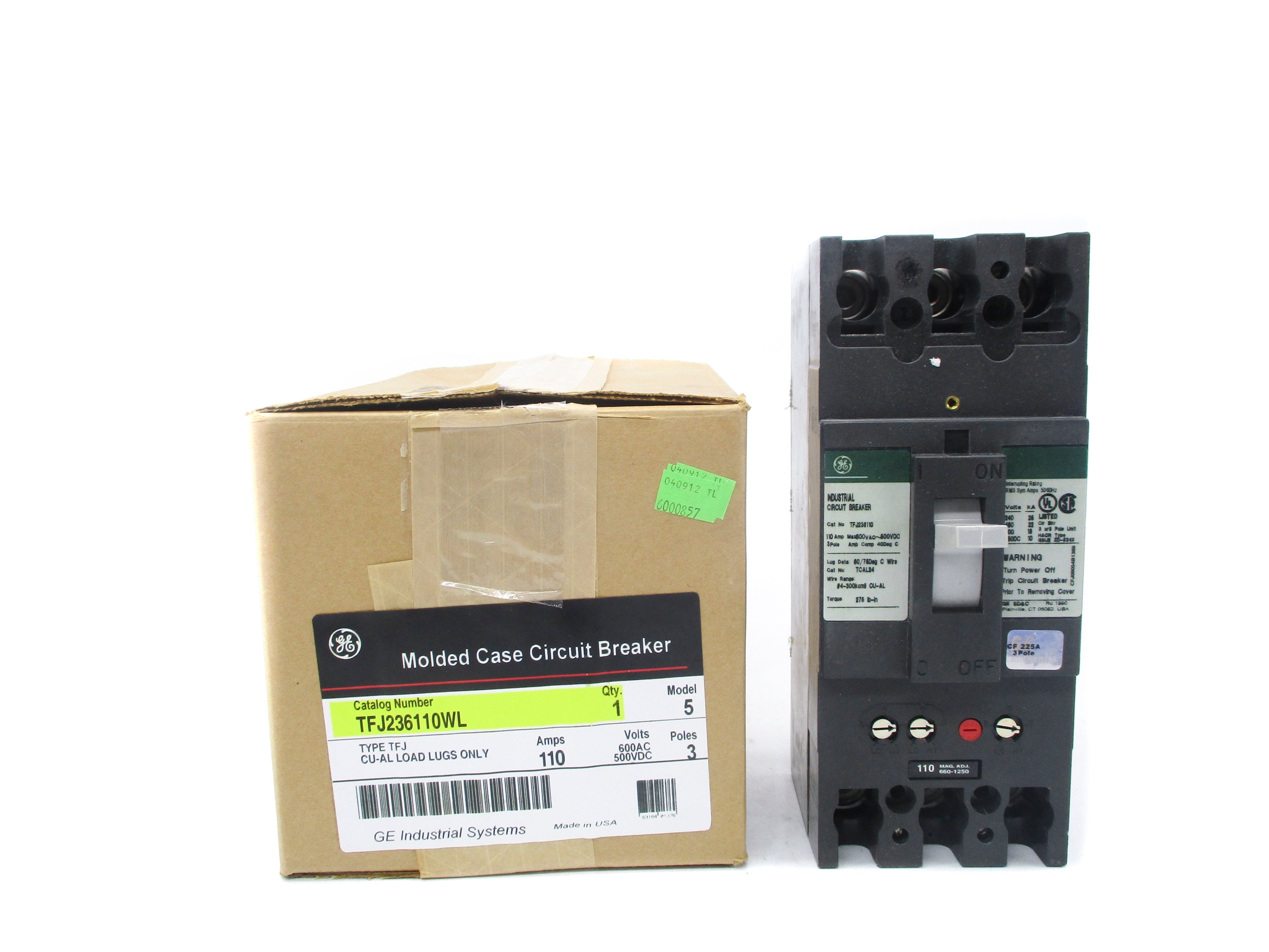 GENERAL ELECTRIC TFJ236110WL 110A 600VAC NSMP