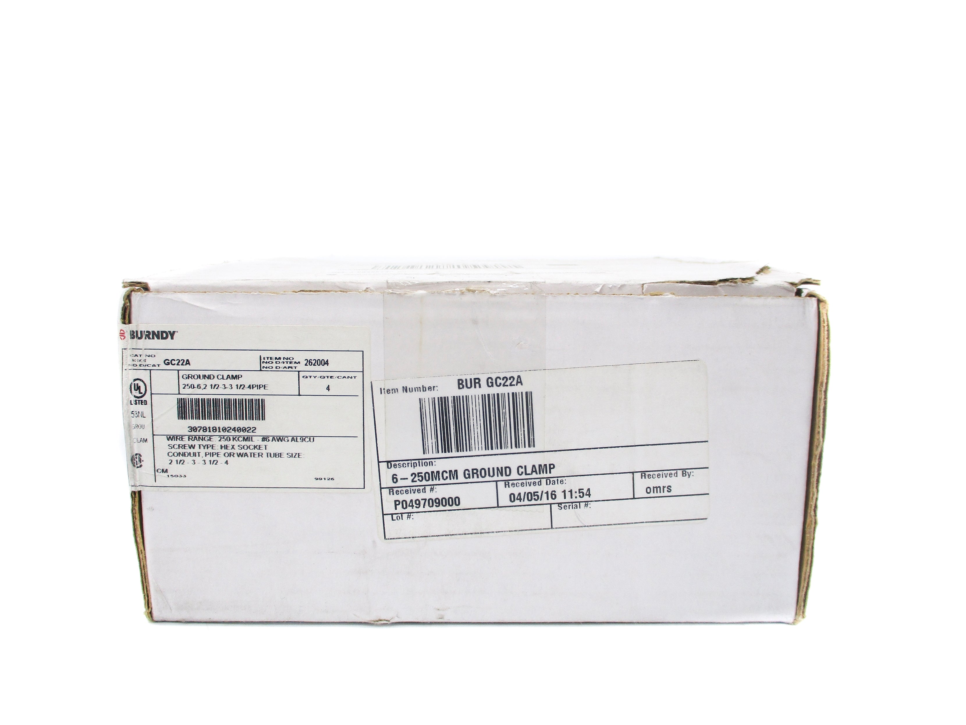 BURNDY GC22A (PKG OF 4) NSMP